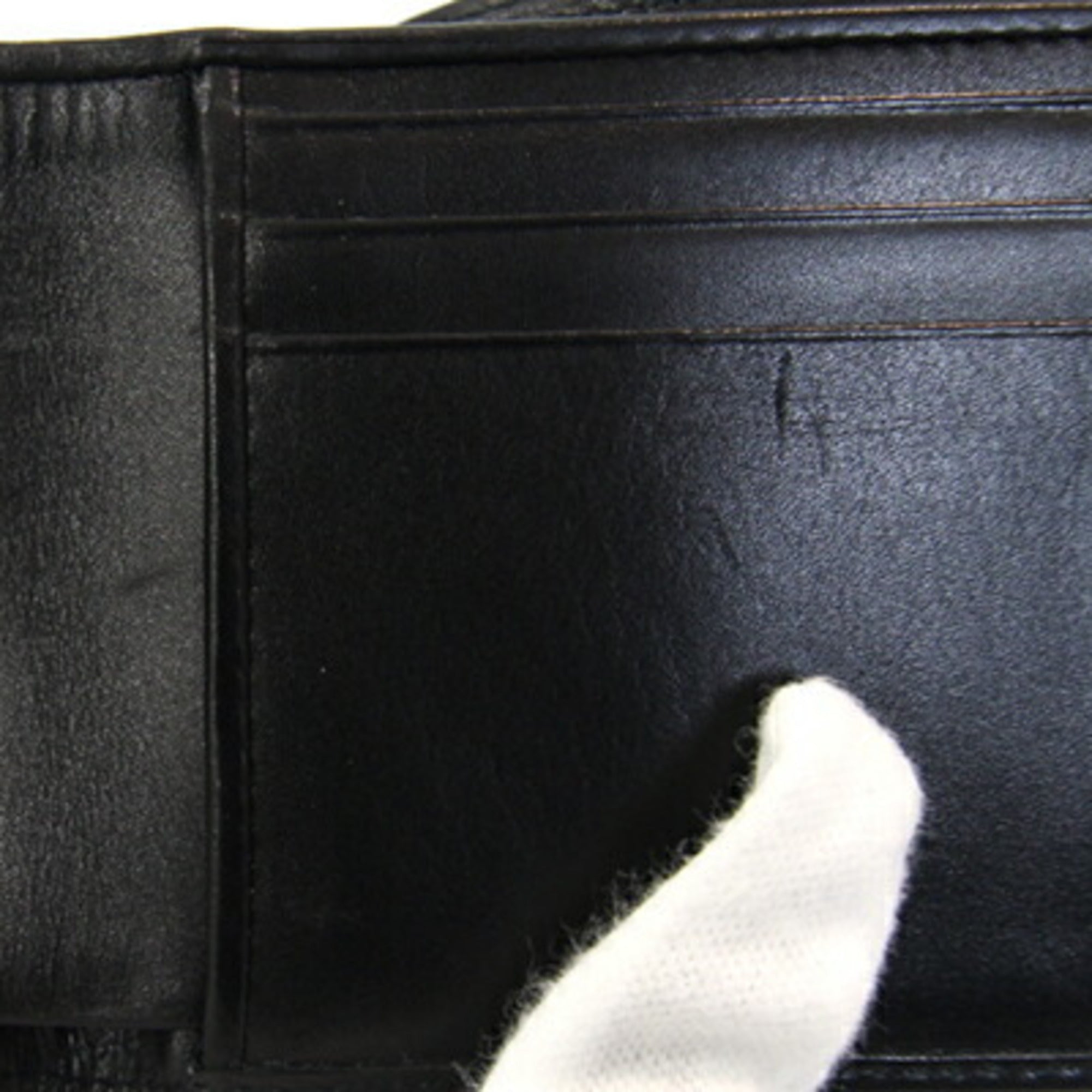 Gucci Black Leather Bill Wallet (Bi-Fold) (Pre-Owned)