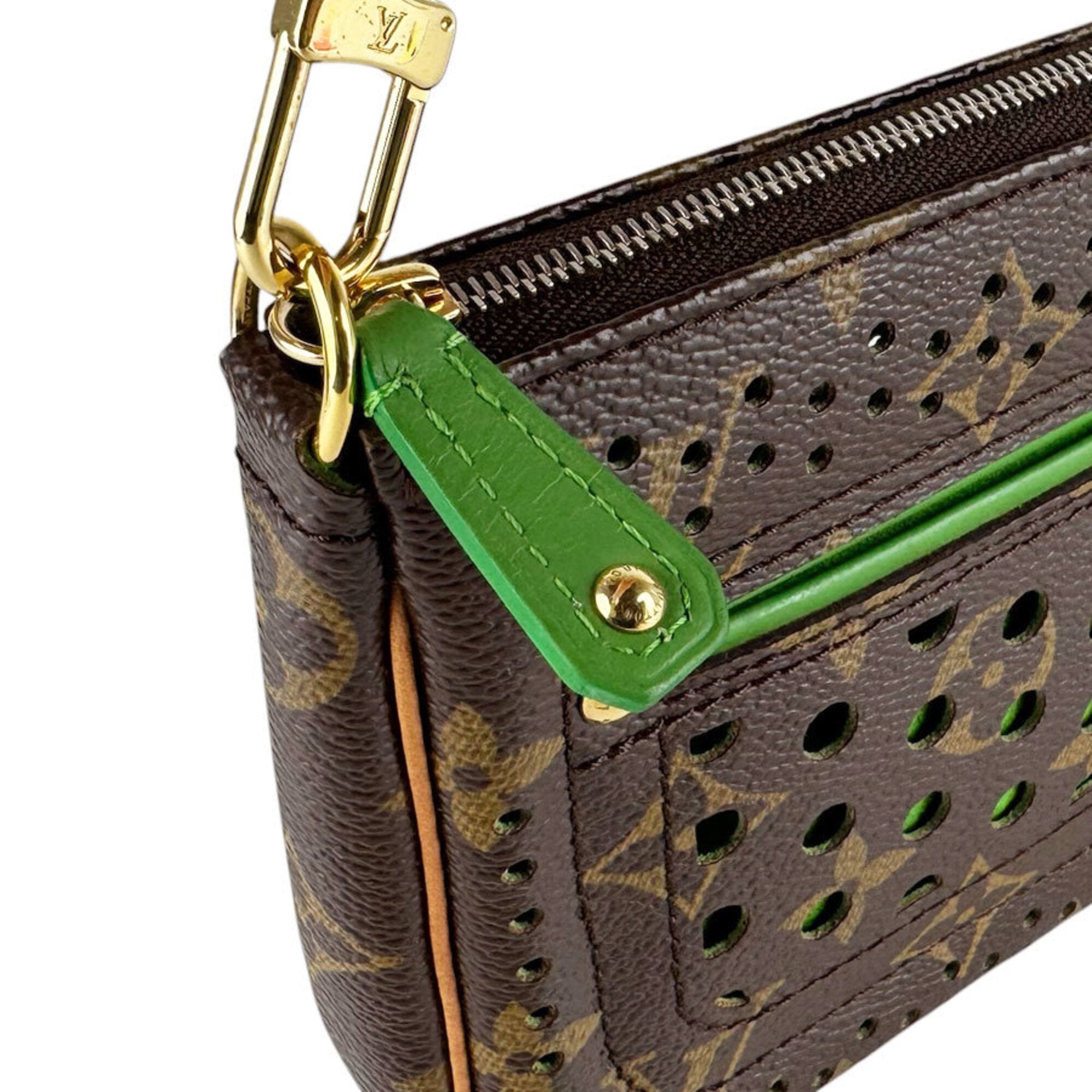Louis Vuitton Monogram Vert Monogram Handbag Pochette (Pre-Owned)