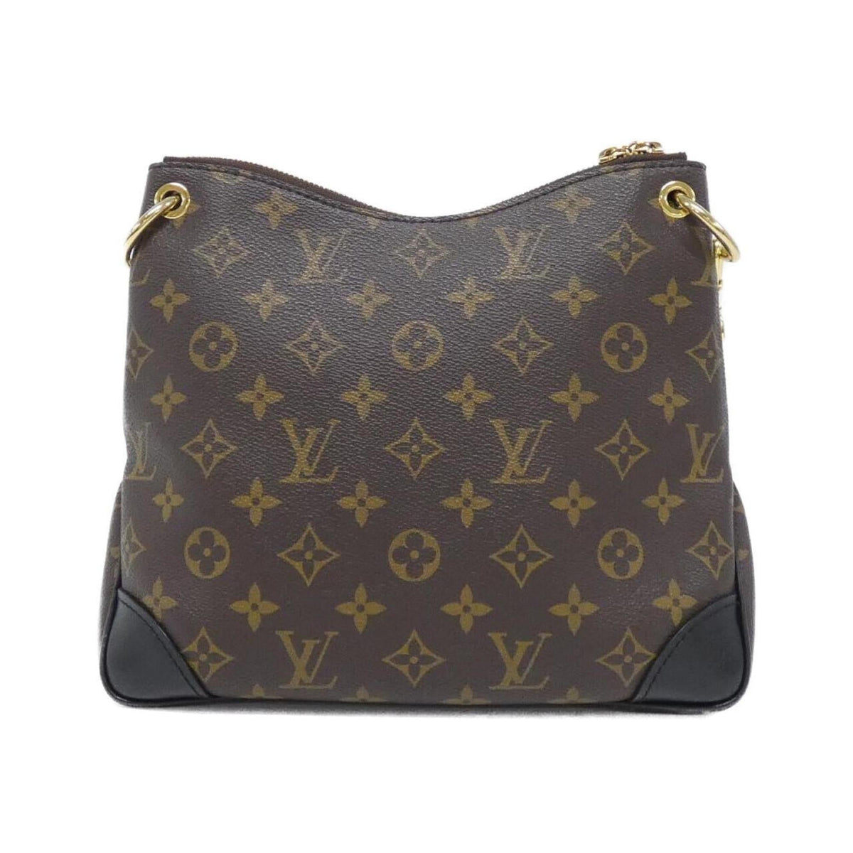 Louis Vuitton Black Marron Coated Canvas Shoulder Bag (Pre-Owned)