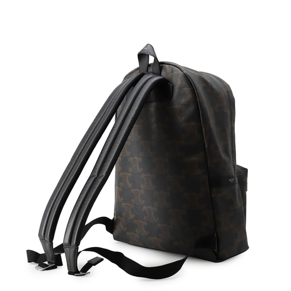 Celine Black Pvc Leather Backpack Handbag (Pre-Owned)