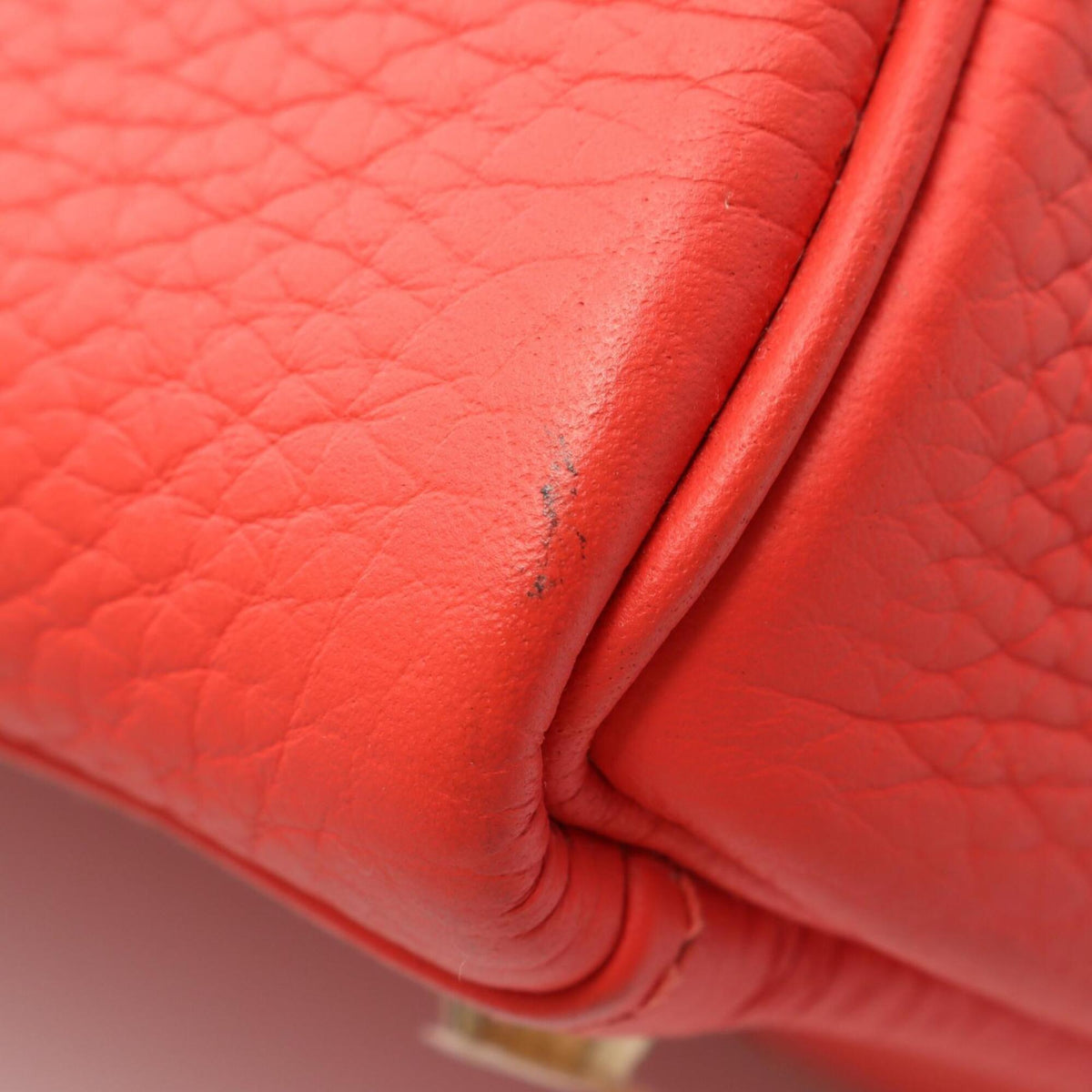 Hermes Pink Rose Jaipur Taurillon Clemence Leather Handbag (Pre-Owned)