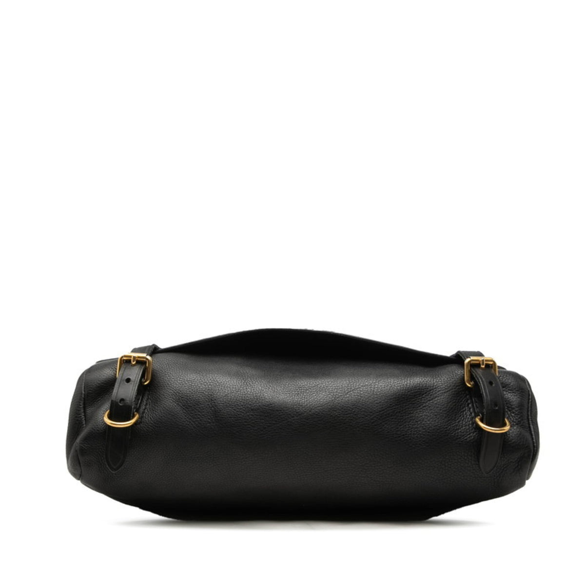 Burberry Black Leather Messenger Bag Shoulder Bag (Pre-Owned)