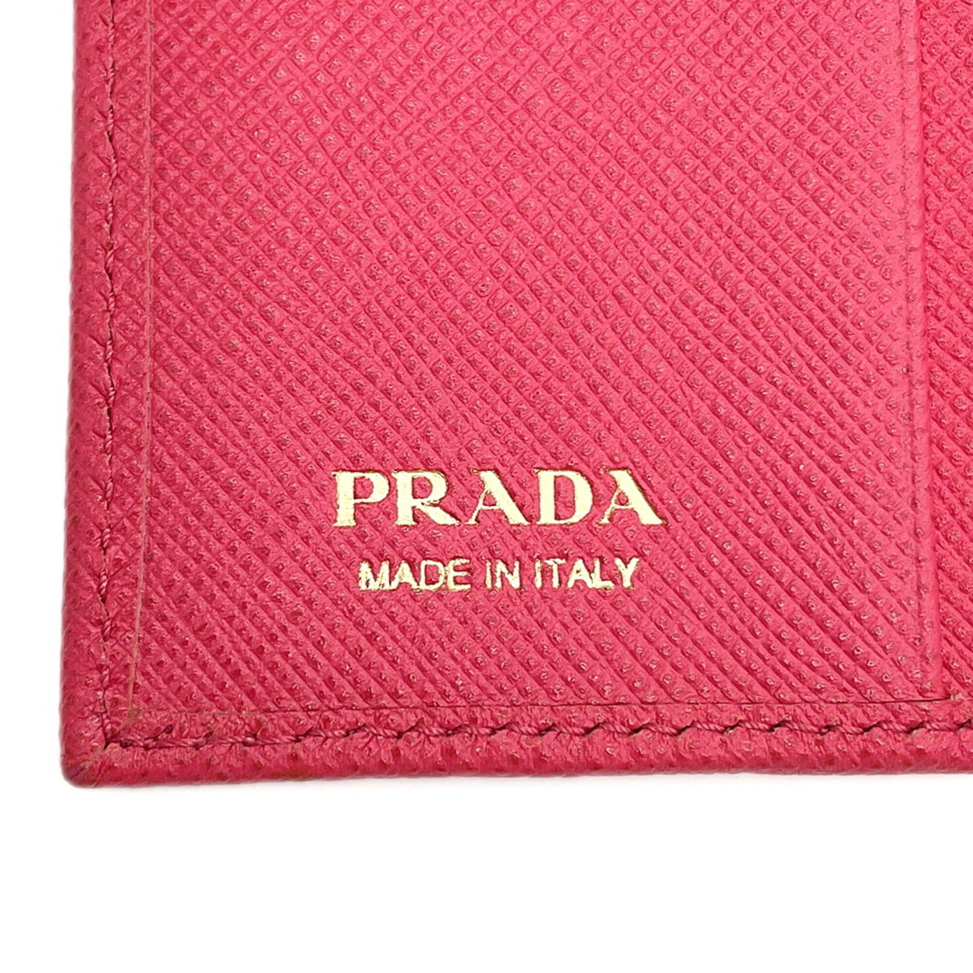 Prada Pink Leather Wallet (Tri-Fold) (Pre-Owned)