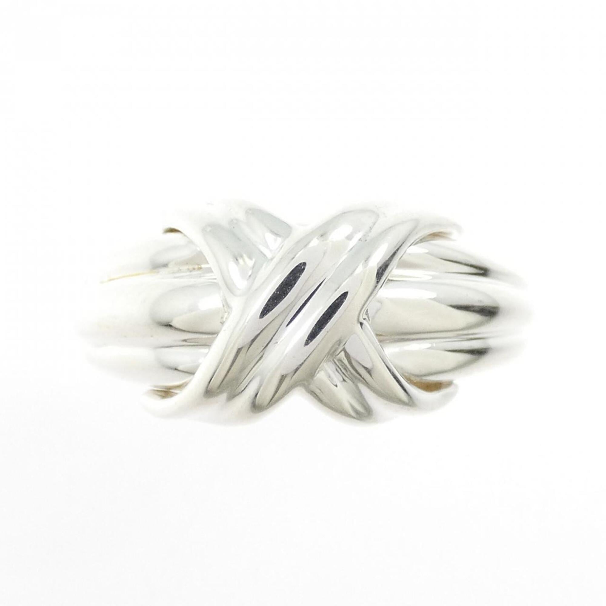 Tiffany Silver Silver 925 Band Ring (Pre-Owned)