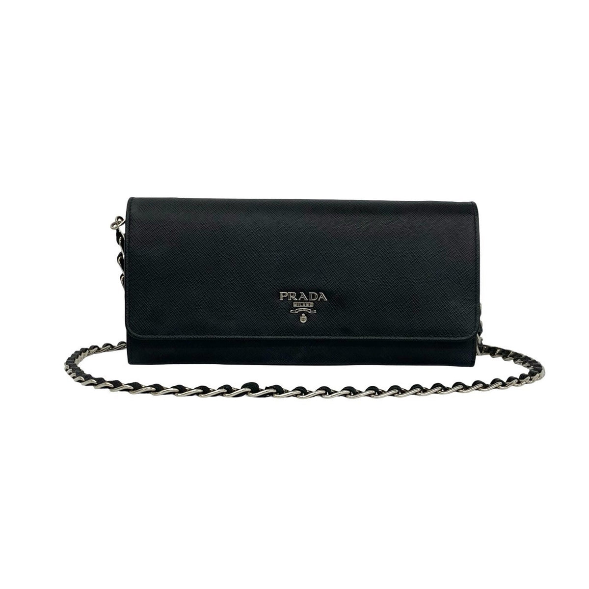 Prada Black Leather Shoulder Bag (Pre-Owned)