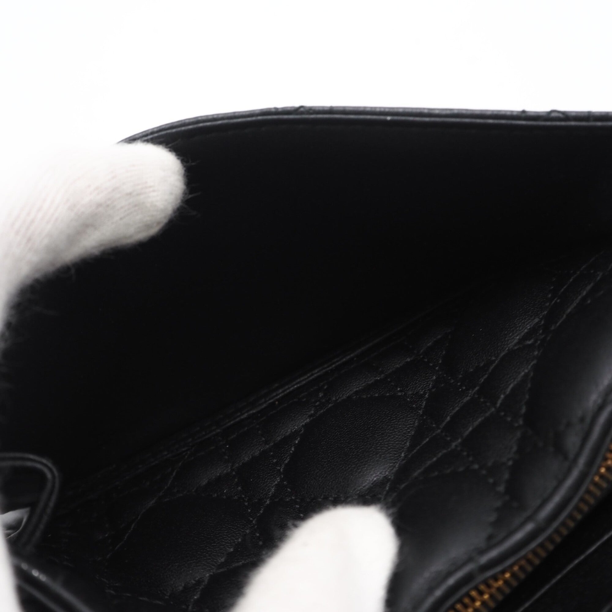 Christian Dior Black Leather Shoulder Bag (Pre-Owned)