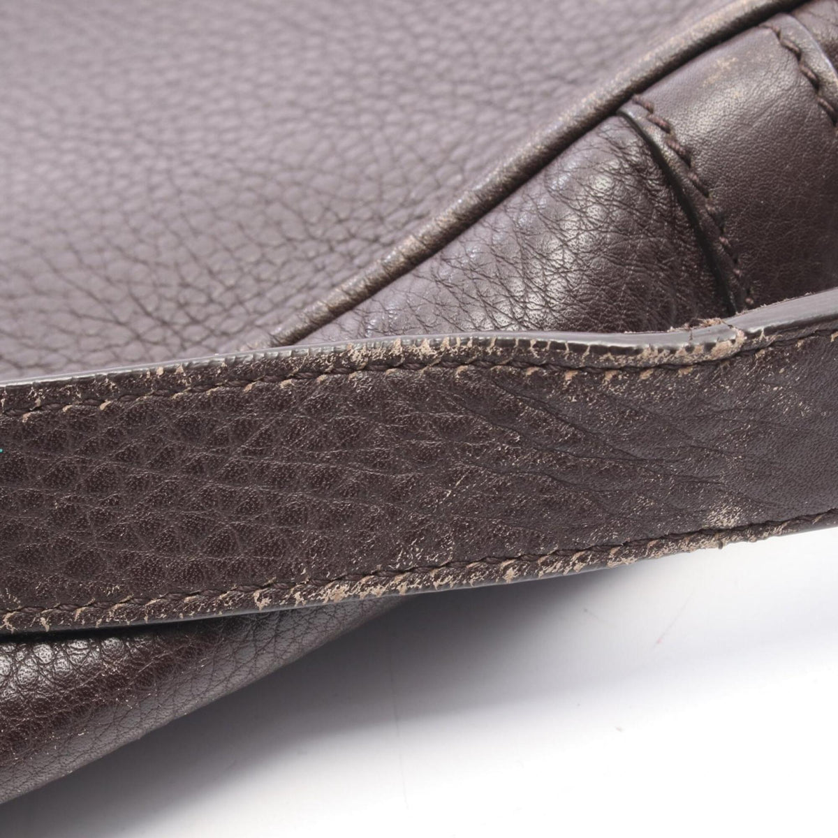 Gucci Brown Leather Handbag Shoulder Bag (Pre-Owned)