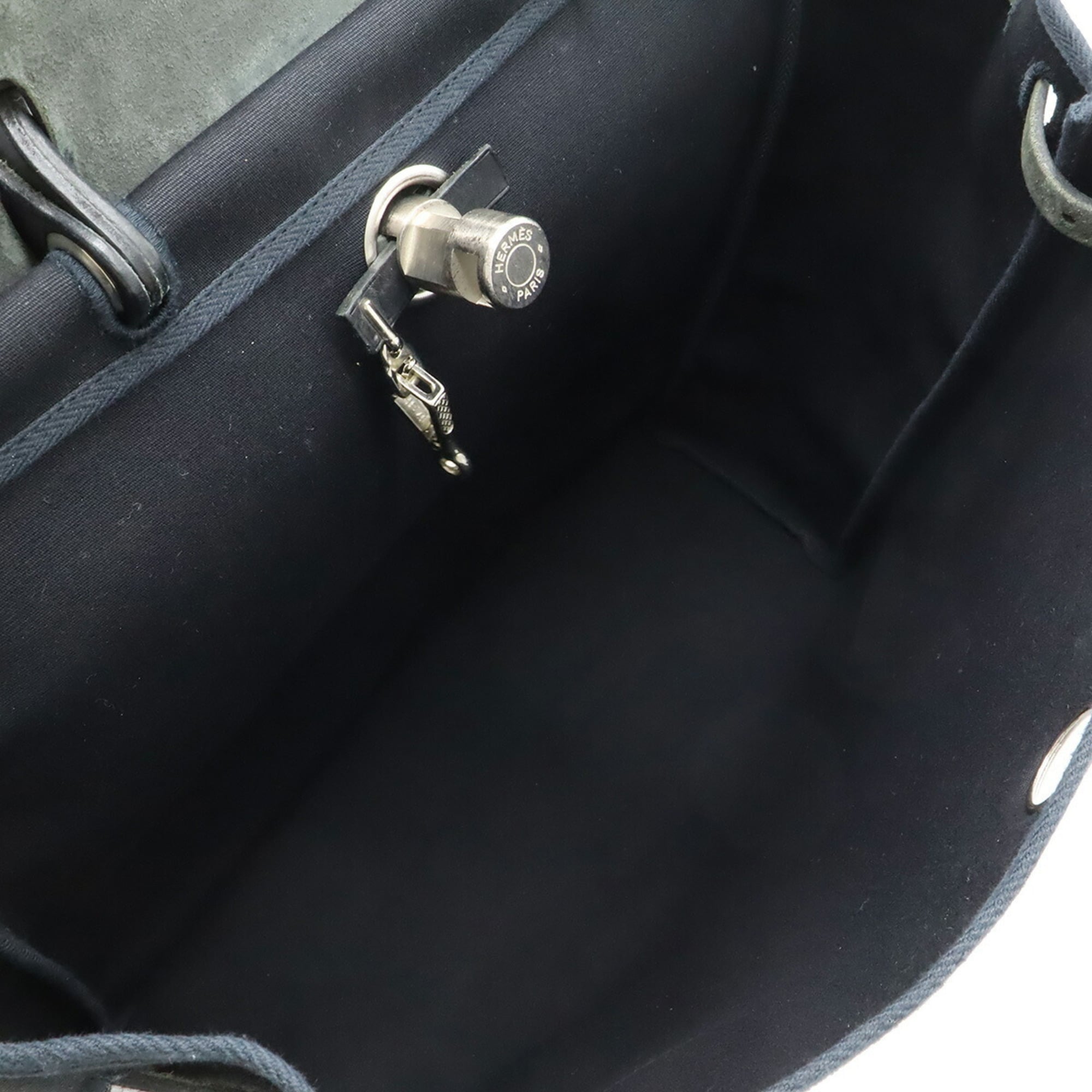 Hermes Black Toile Officier Pochette Shoulder Bag (Pre-Owned)