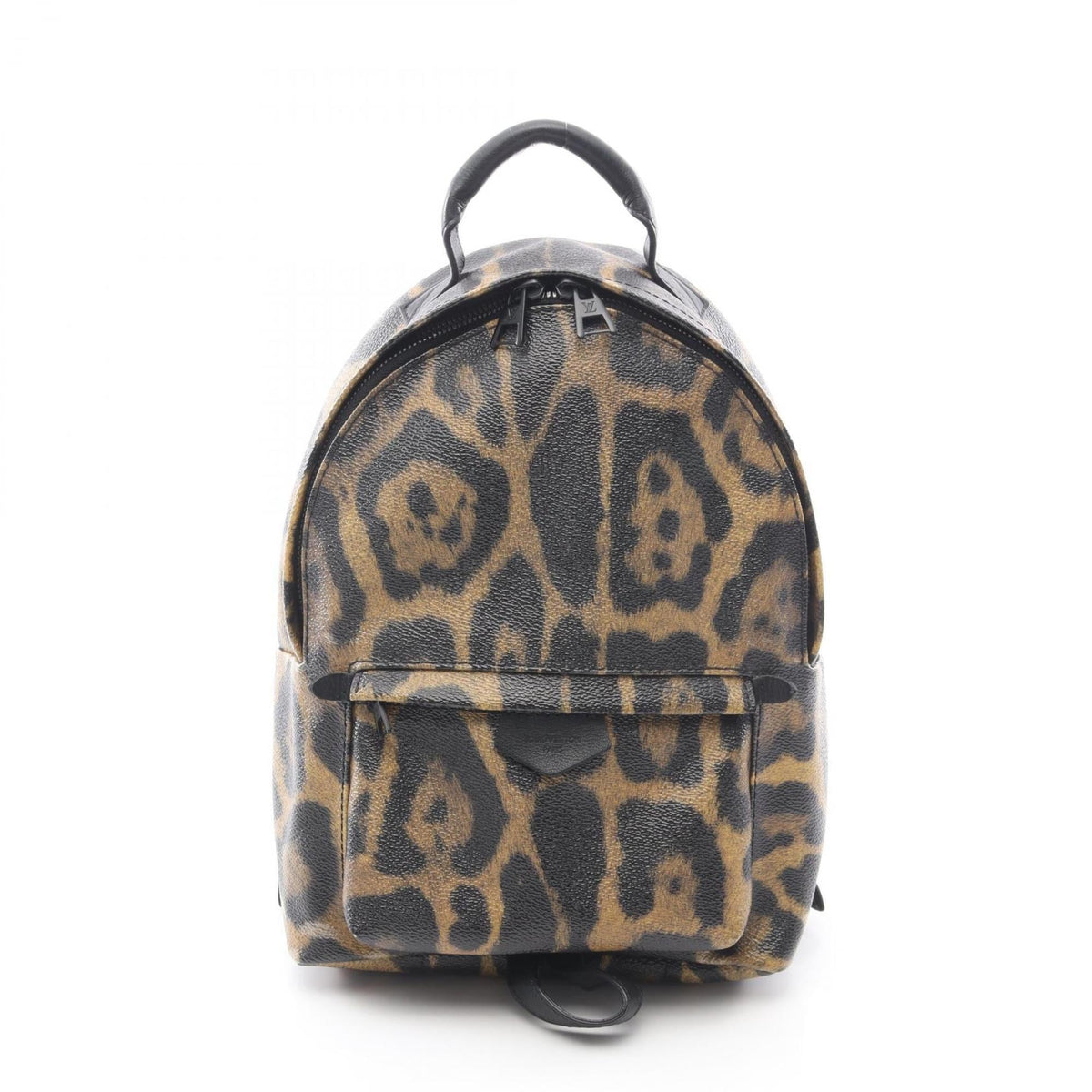 Louis Vuitton Black Brown Coated Canvas Leather Backpack Handbag (Pre-Owned)