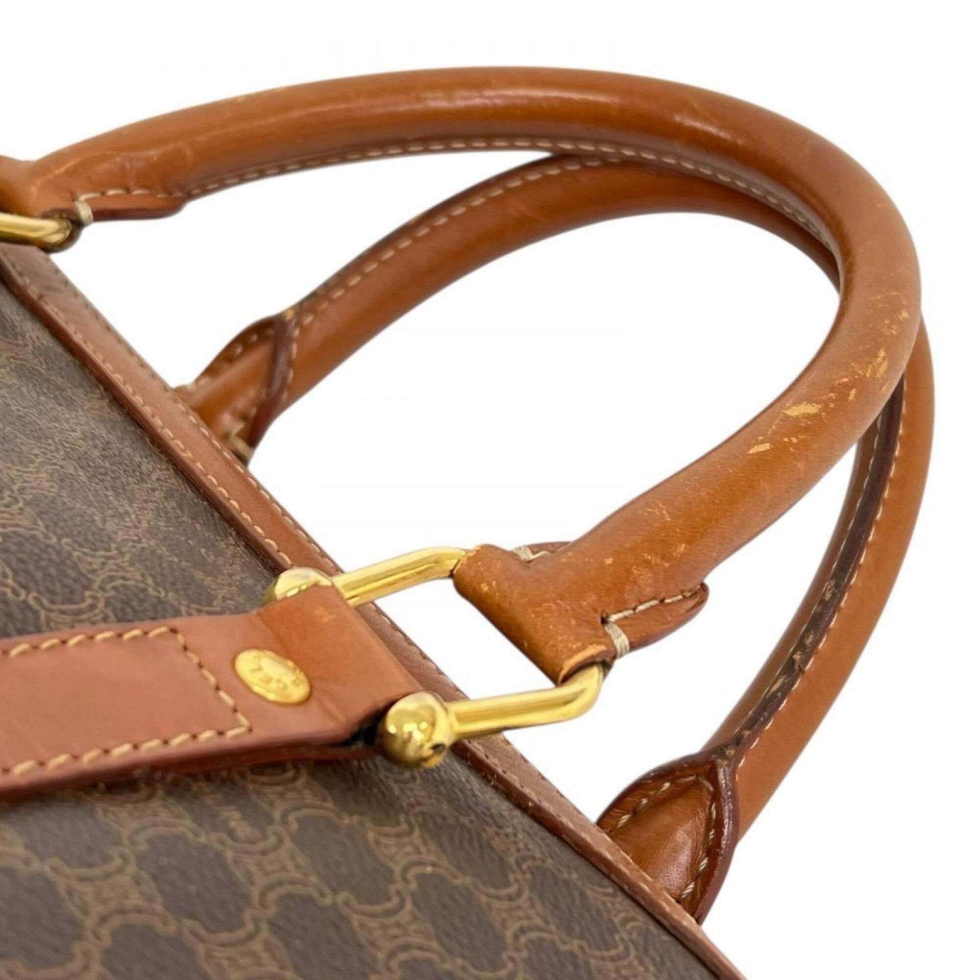 Celine Brown Leather Boston Bag (Pre-Owned)