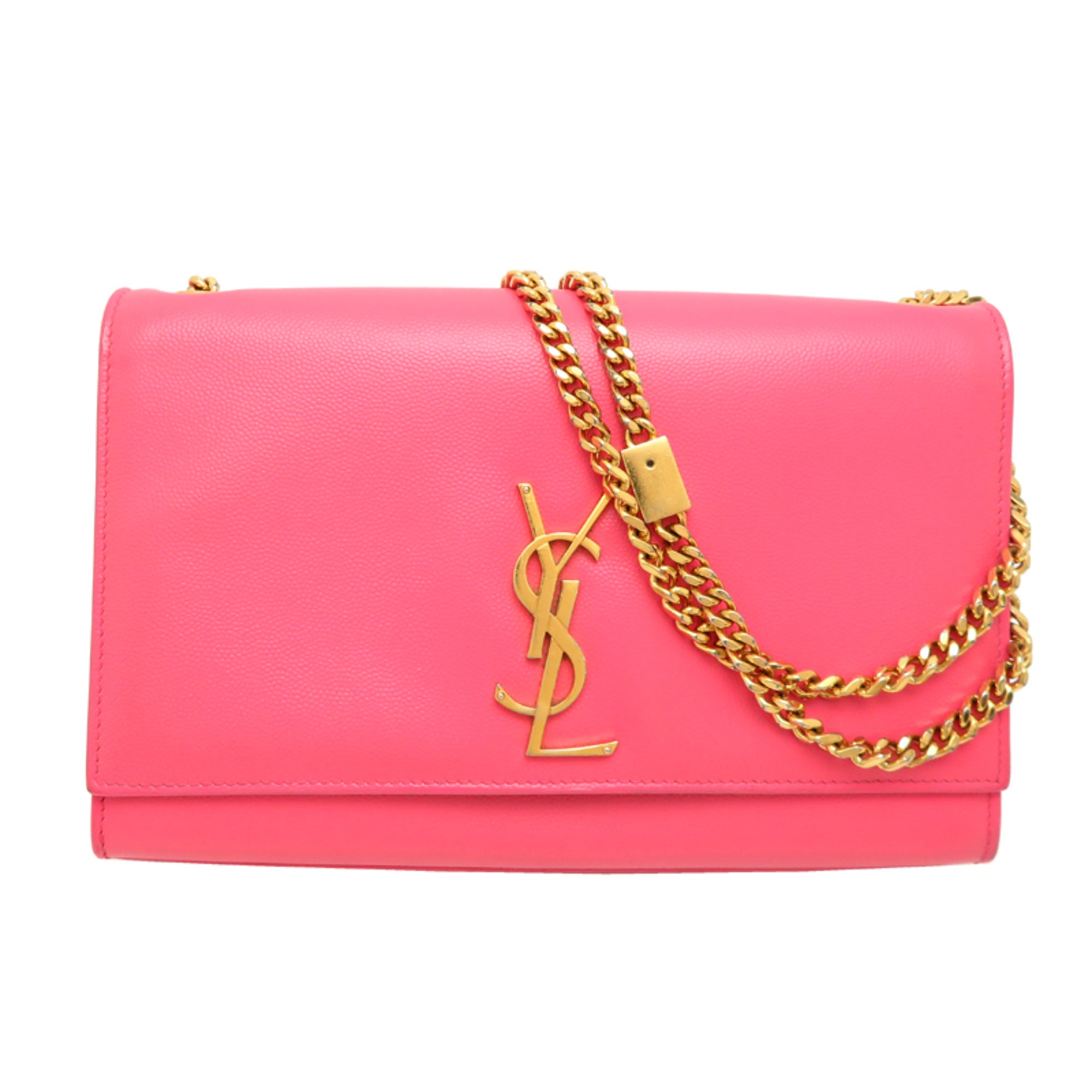 Saint Laurent Pink Leather Shoulder Bag (Pre-Owned)