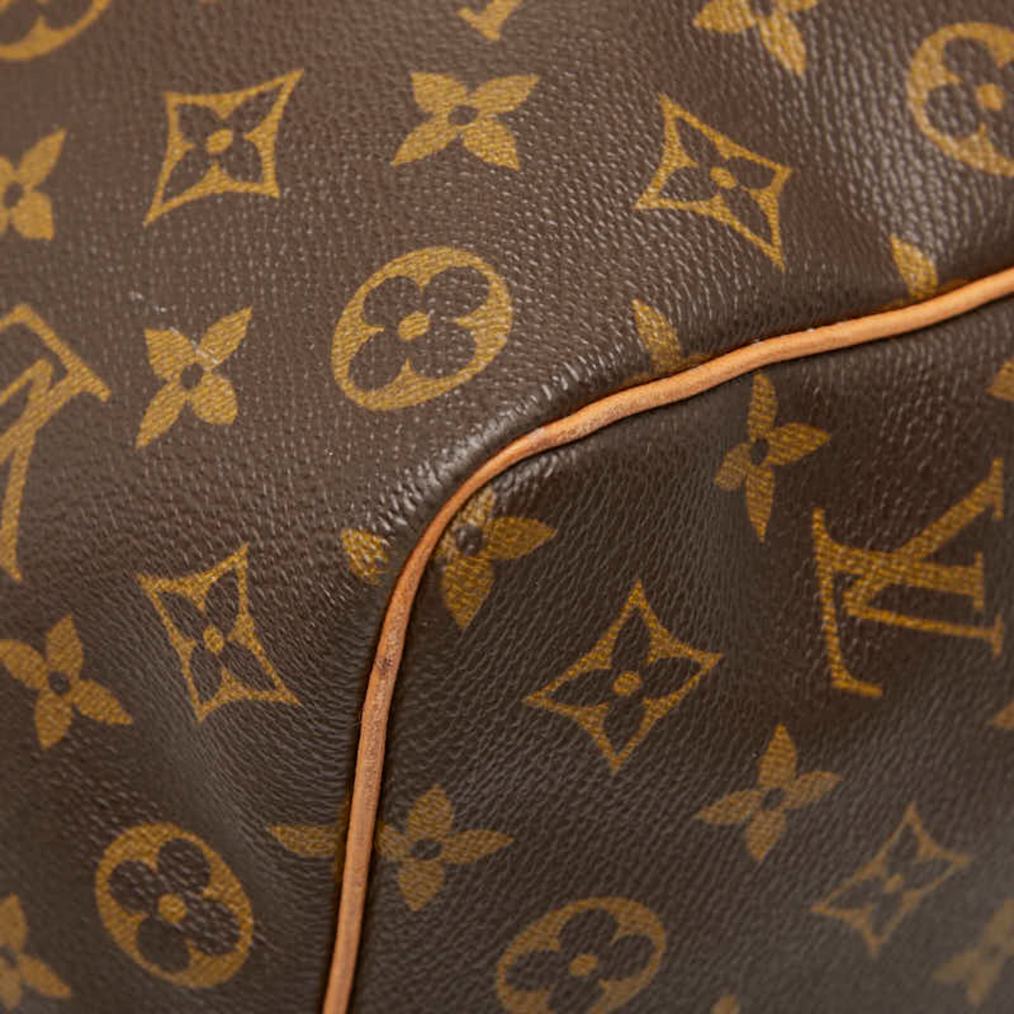 Louis Vuitton Monogram Brown Pvc Leather Boston Bag Handbag (Pre-Owned)