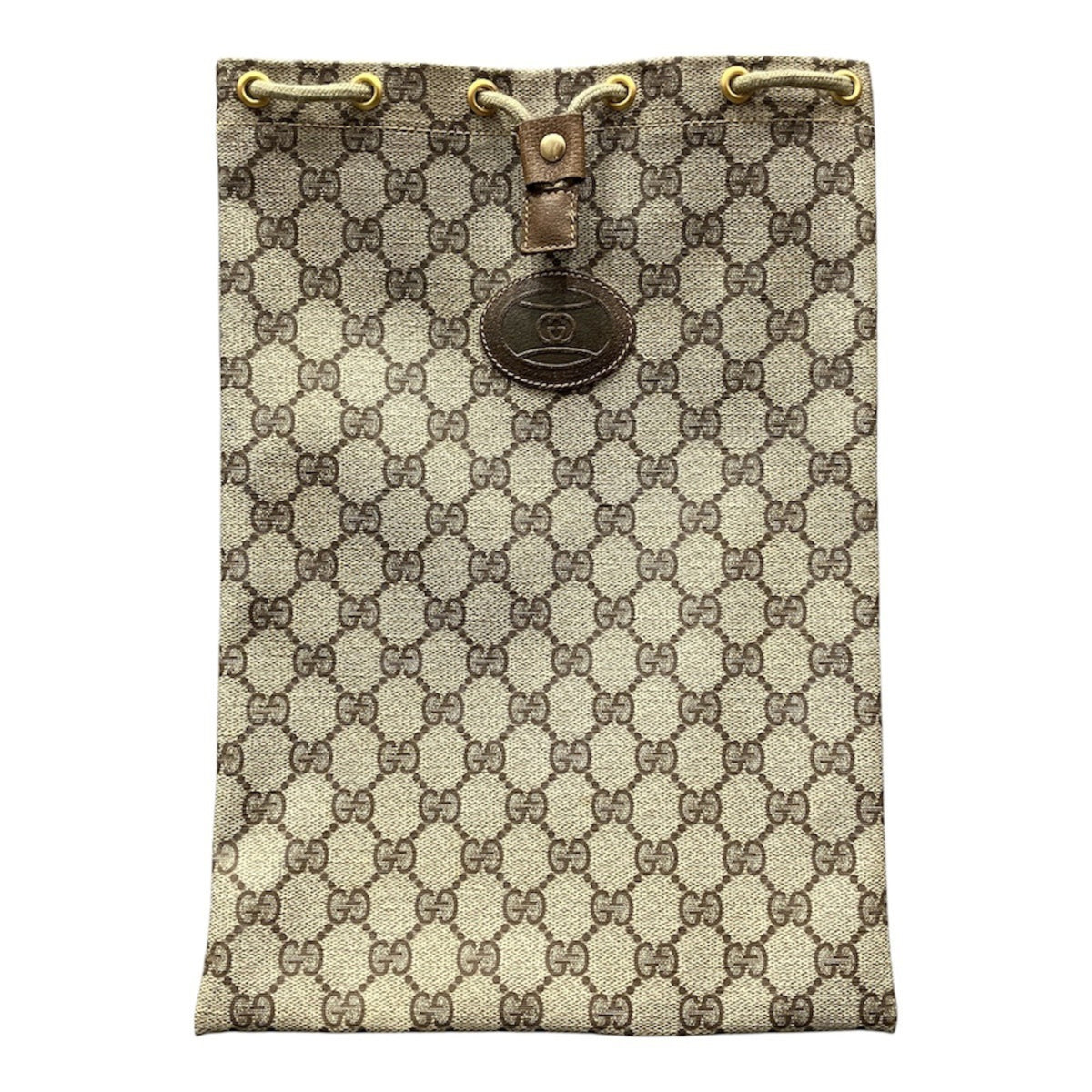 Gucci Beige Pvc Handbag Pouch (Pre-Owned)