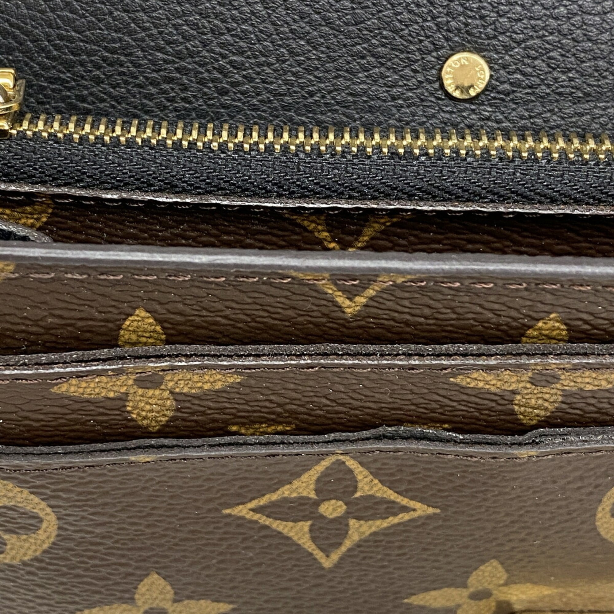 Louis Vuitton Noir Long Wallet (Bi-Fold) (Pre-Owned)