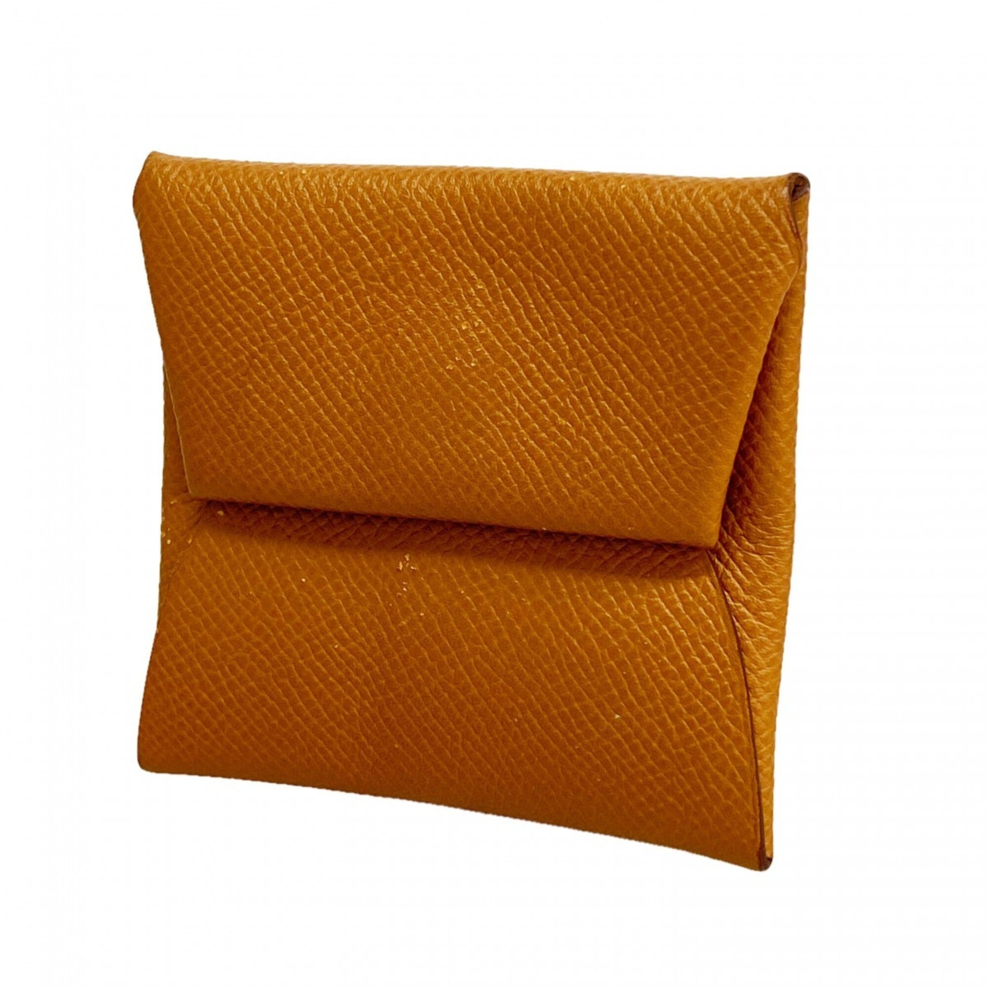 Hermes Gold Epsom Leather Coin Purse/Coin Case (Pre-Owned)