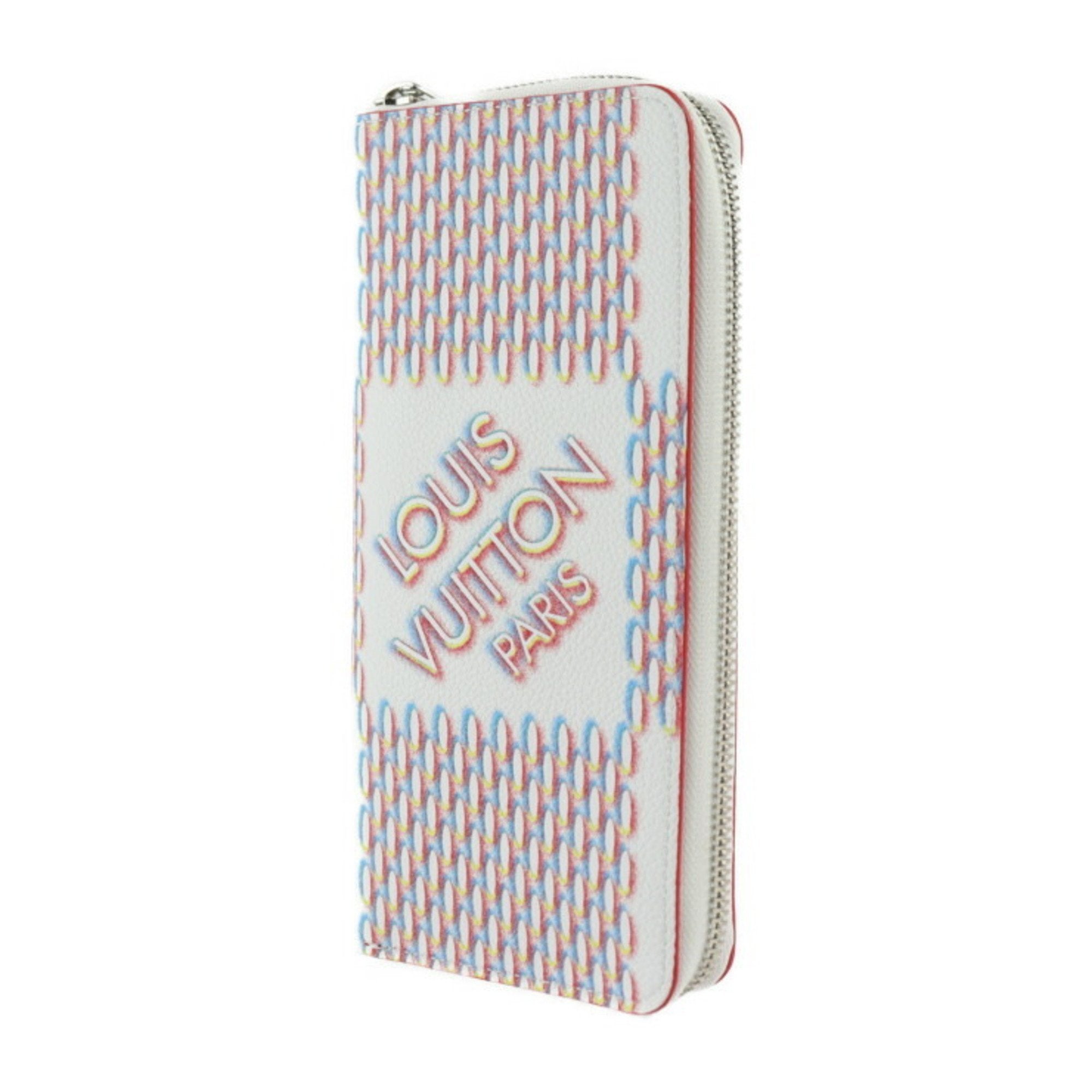 Louis Vuitton Blanc Multi-Color White Leather Wallet (Bi-Fold) (Pre-Owned)