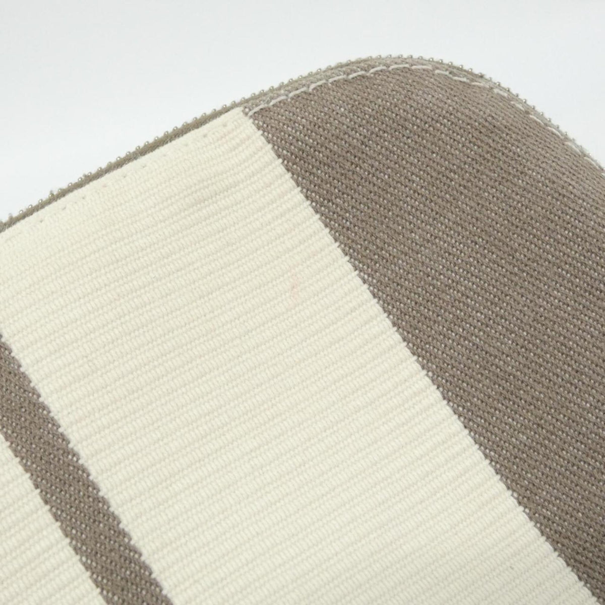 Hermes Azur Etoupe Gray Canvas Handbag Pouch (Pre-Owned)