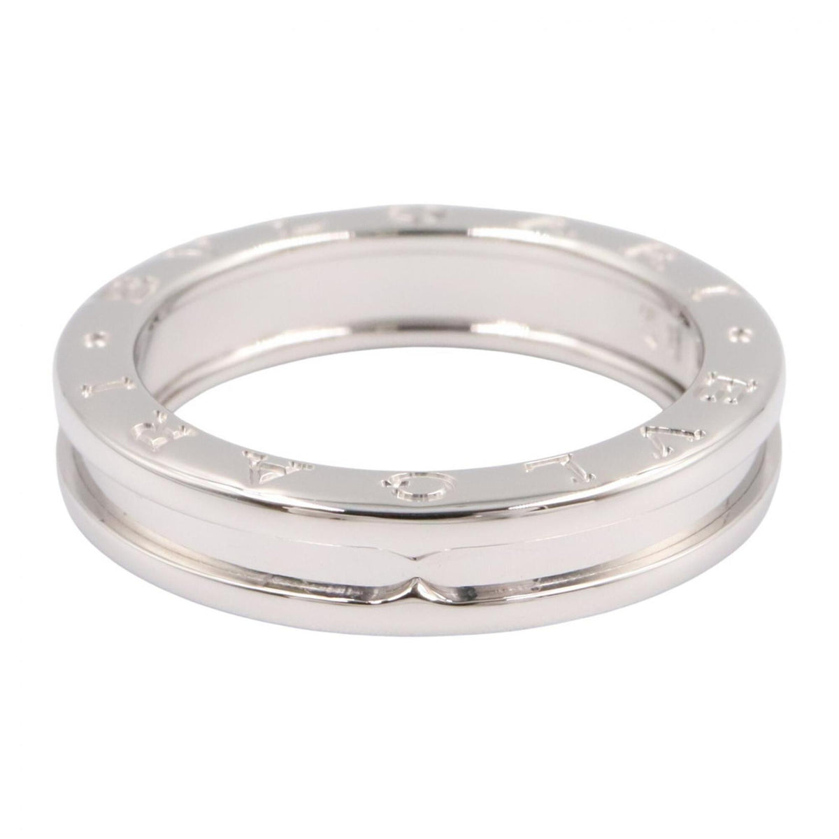 Bvlgari Silver White Gold (18K) Band Ring (Pre-Owned)