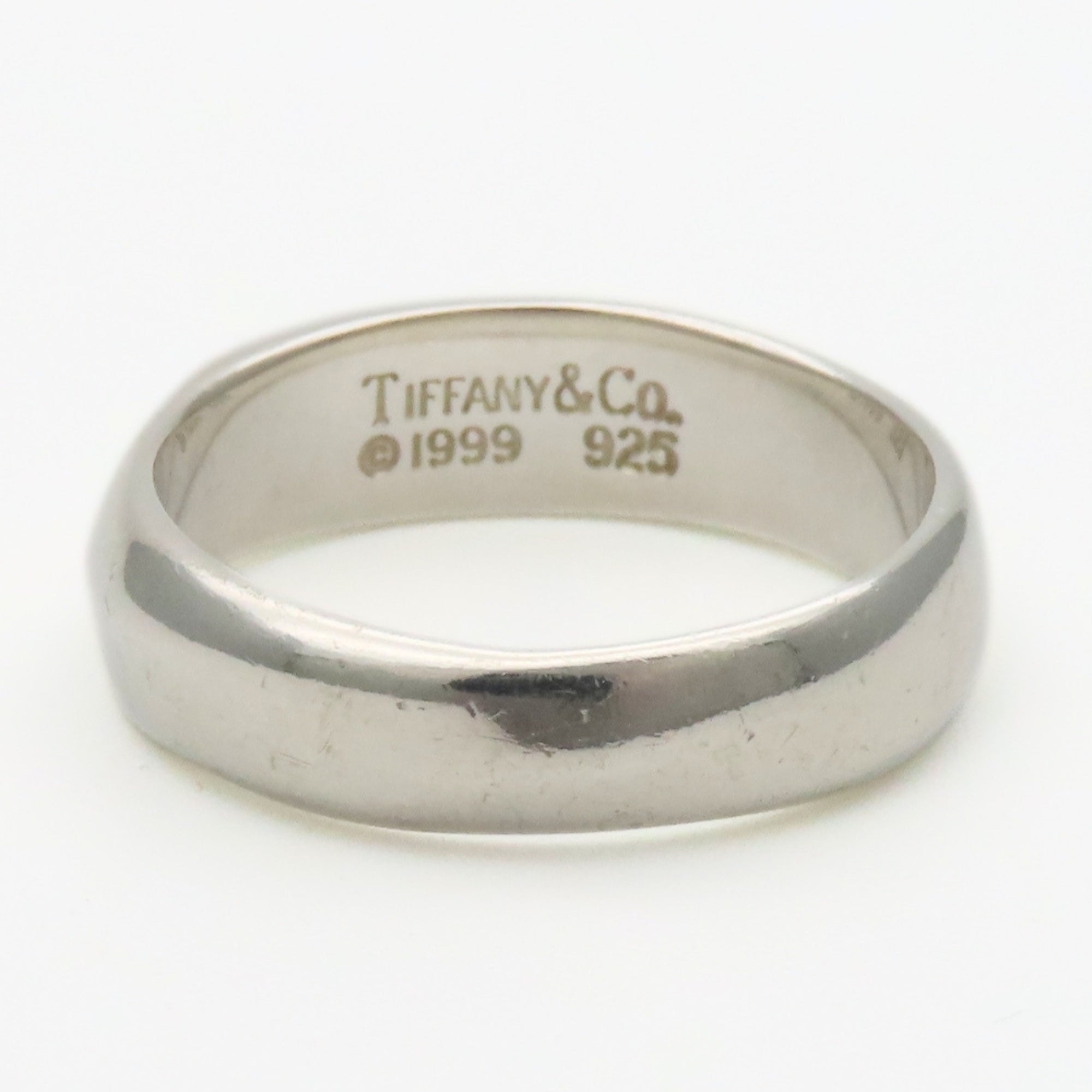 Tiffany Silver Silver 925 Band Ring (Pre-Owned)