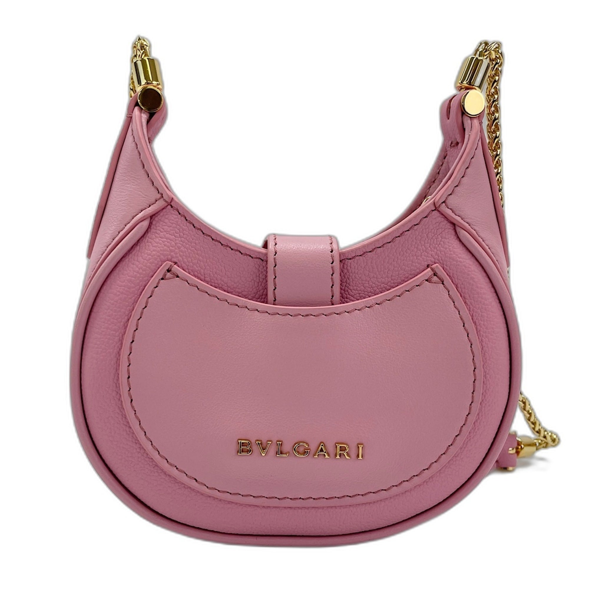 Bvlgari Pink Leather Shoulder Bag (Pre-Owned)