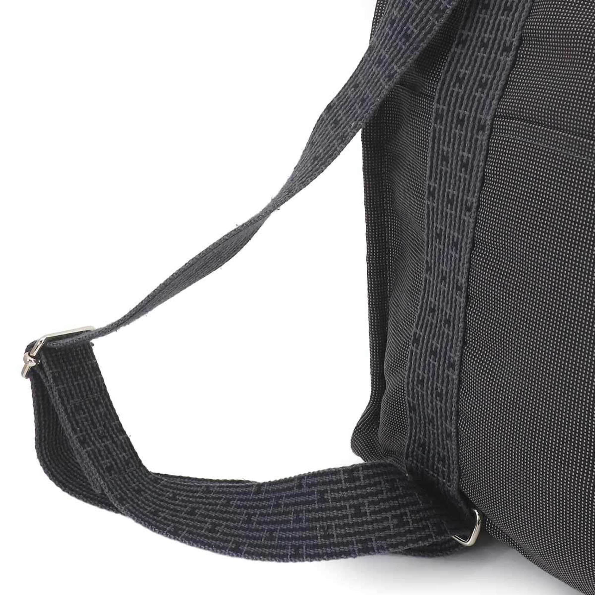 Hermes Gray Canvas Backpack (Pre-Owned)