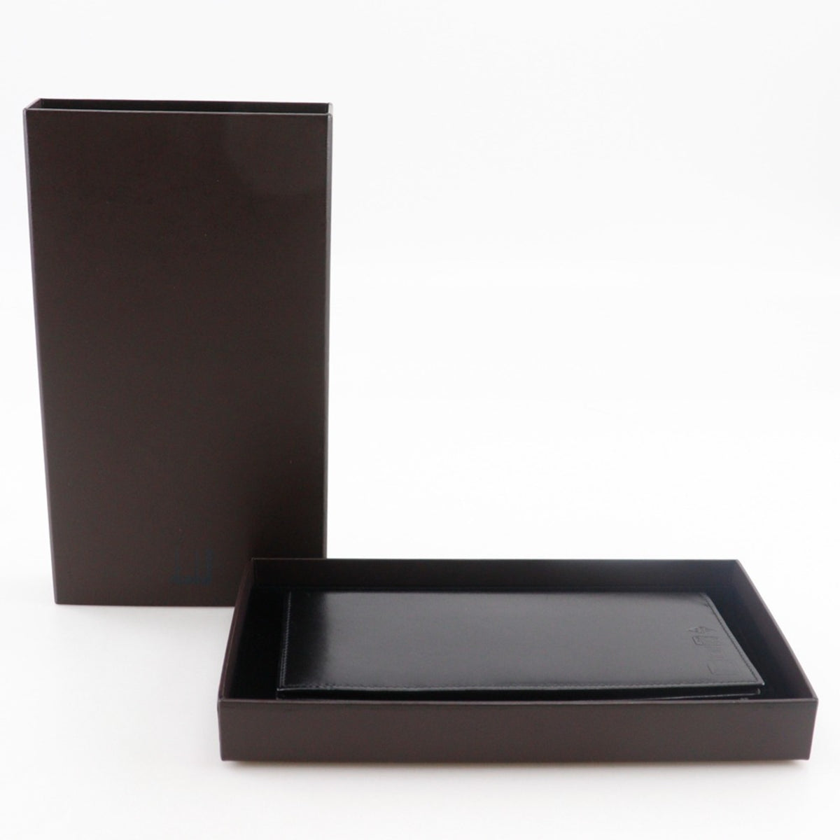 Dunhill Black Leather Long Bill Wallet (Bi-Fold) (Pre-Owned)