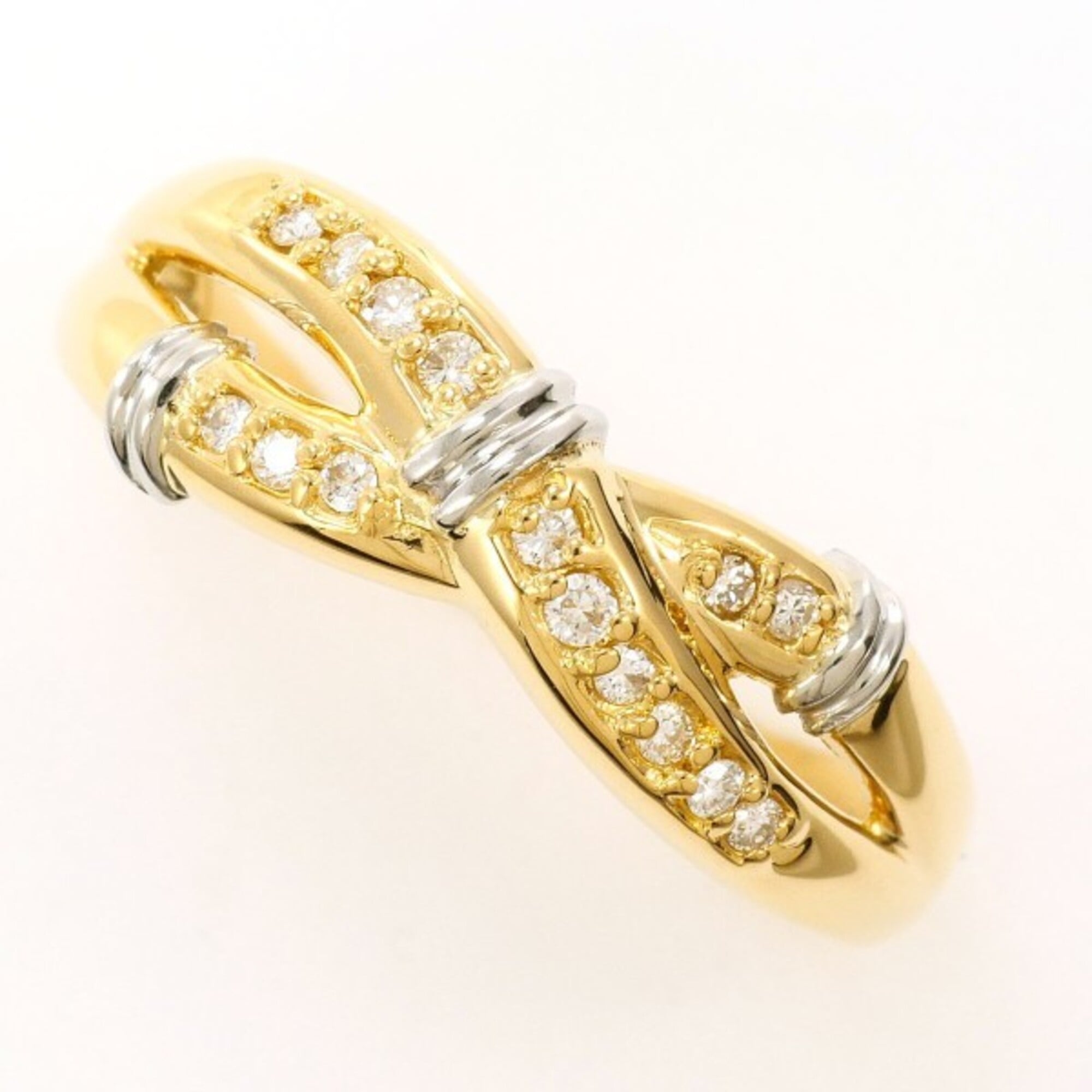 Unbranded Platinum Yellow Gold Yellow Gold (18K) Platinum 900 Band Ring (Pre-Owned)