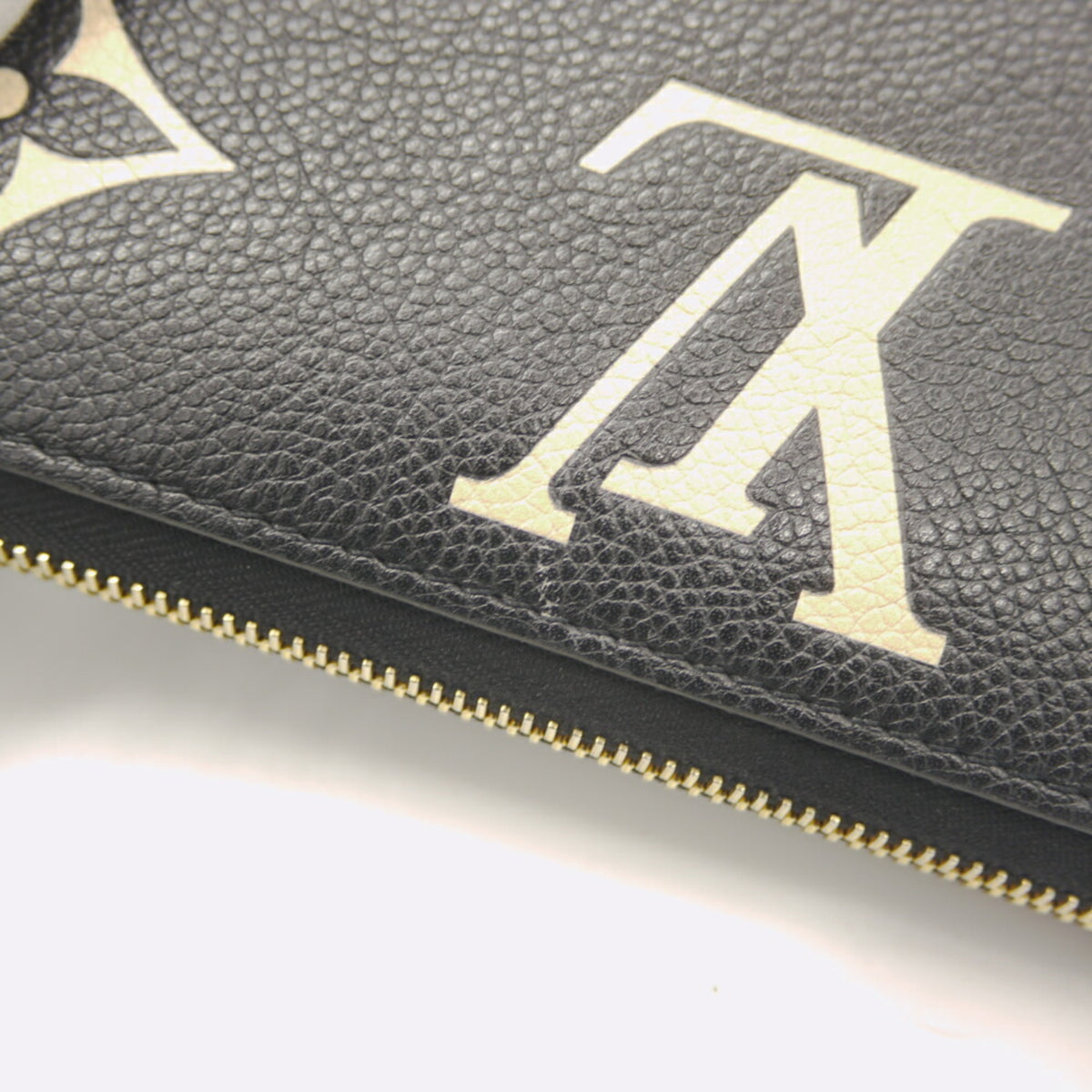 Louis Vuitton Monogram Empreinte Beige Black Monogram Empreinte Long Wallet (Bi-Fold) (Pre-Owned)