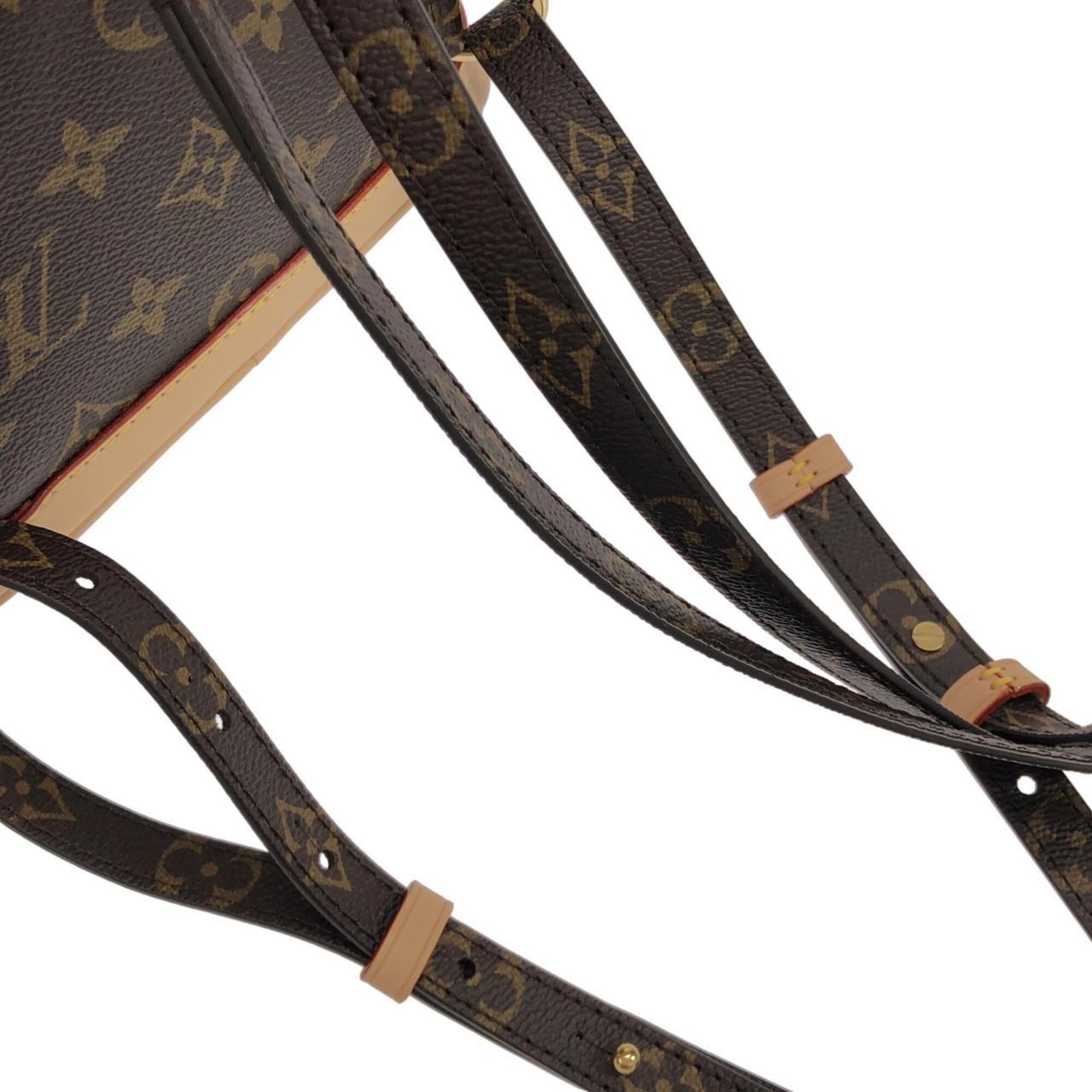 Louis Vuitton Marron Coated Canvas Backpack (Pre-Owned)
