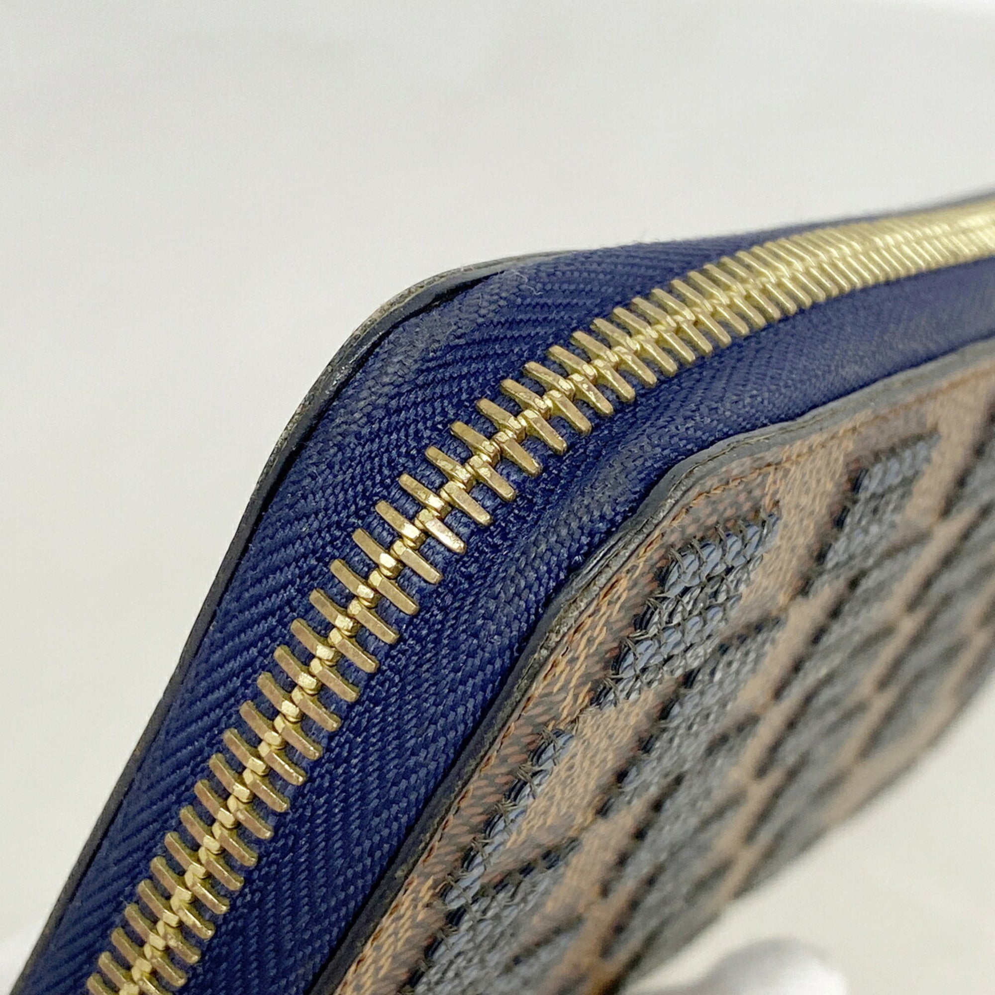 Louis Vuitton Blue Ebene Long Wallet (Bi-Fold) (Pre-Owned)