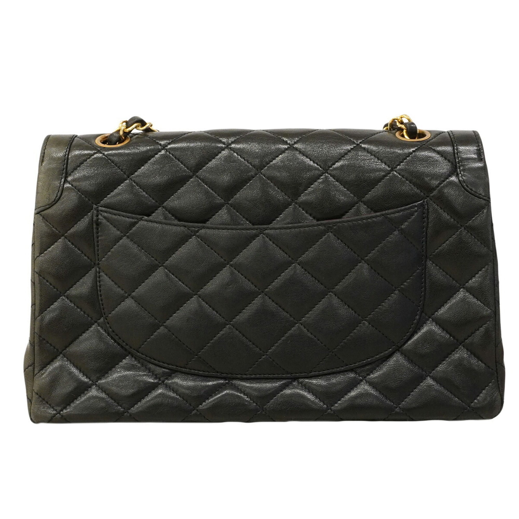 Chanel Black Leather Shoulder Bag (Pre-Owned)