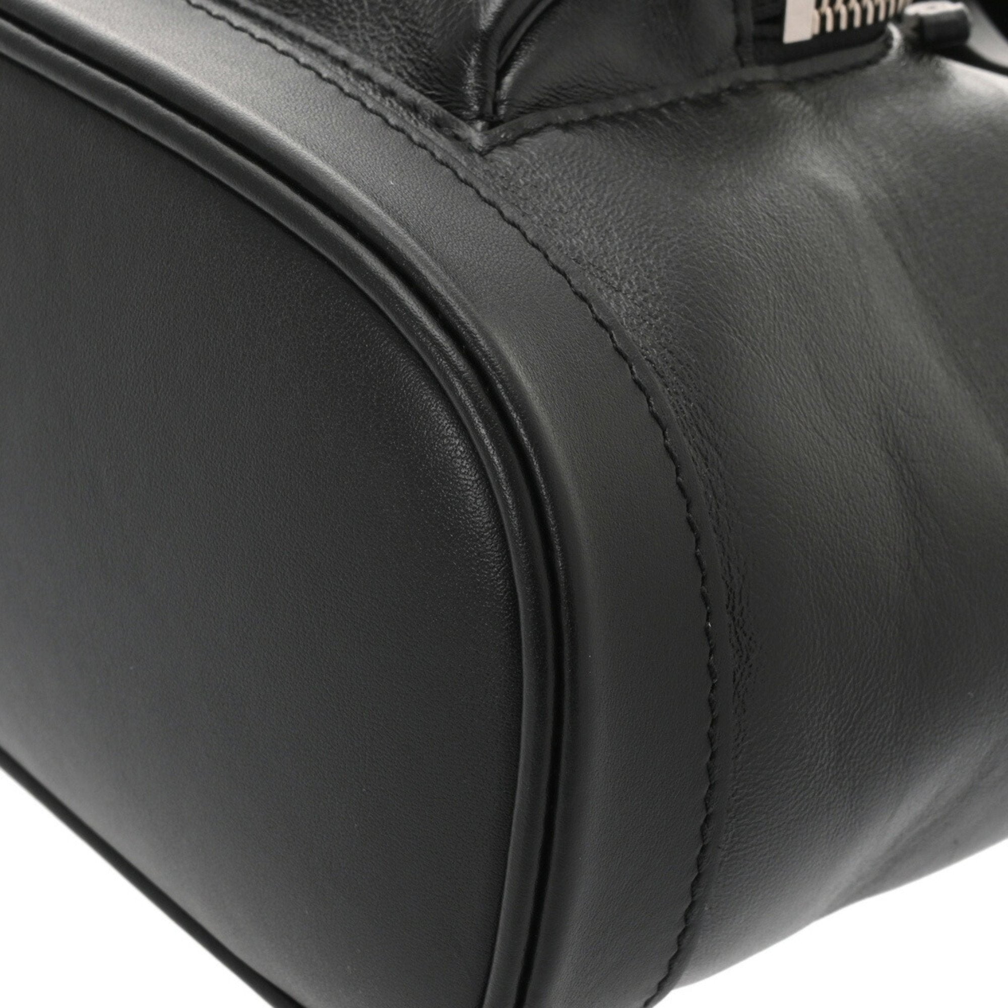 Louis Vuitton Black Leather Monogram Backpack (Pre-Owned)