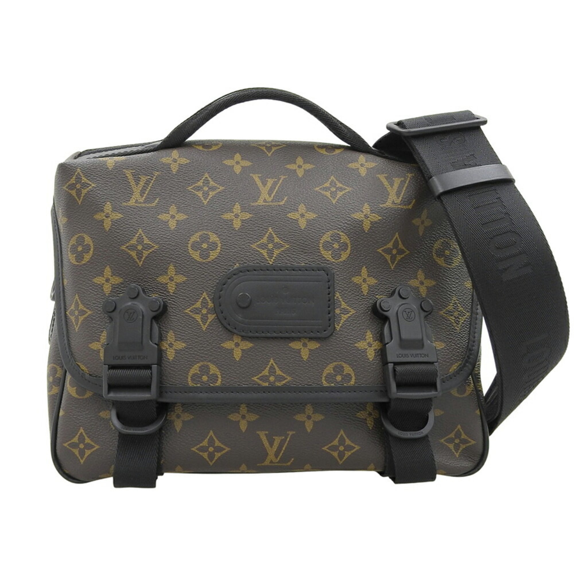 Louis Vuitton Monogram Macassar Black Monogram Macassar Pvc Leather Shoulder Bag (Pre-Owned)