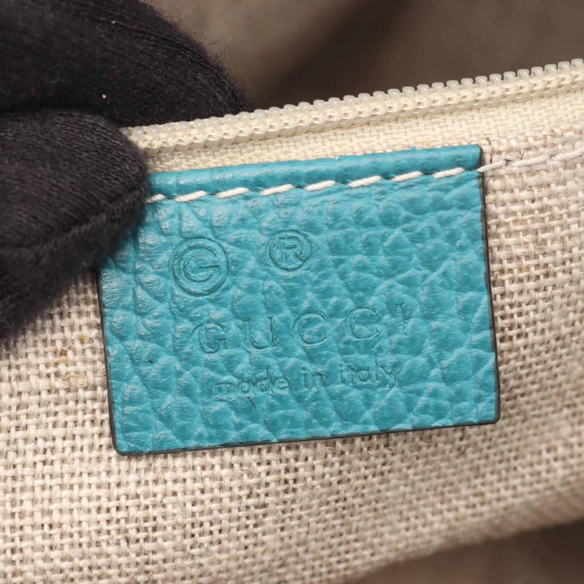 Gucci Blue Leather Handbag (Pre-Owned)