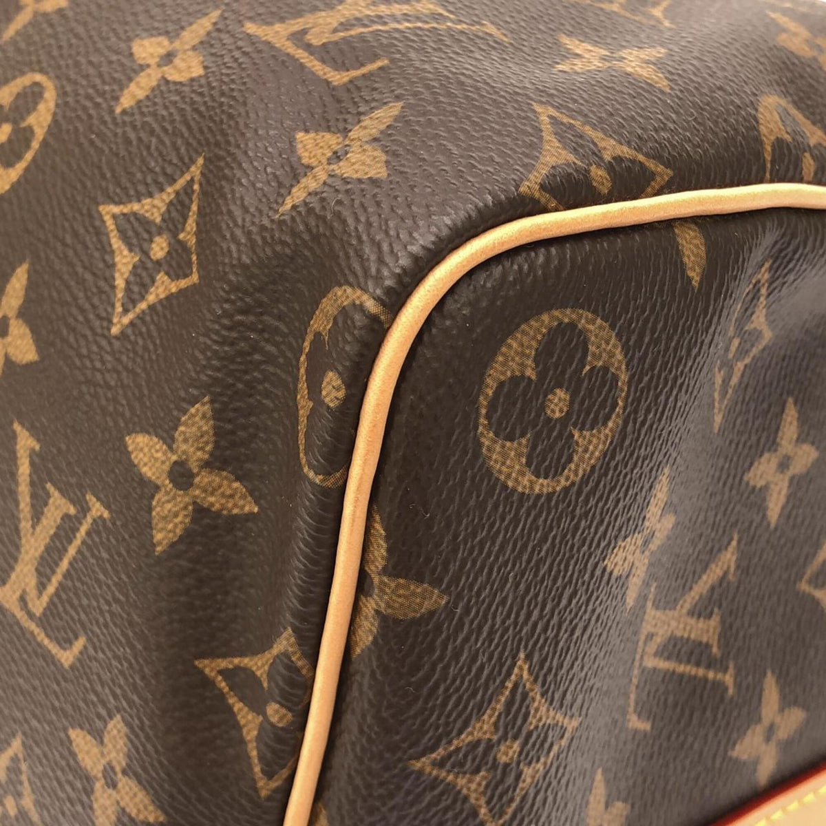 Louis Vuitton Brown Coated Canvas Boston Bag (Pre-Owned)