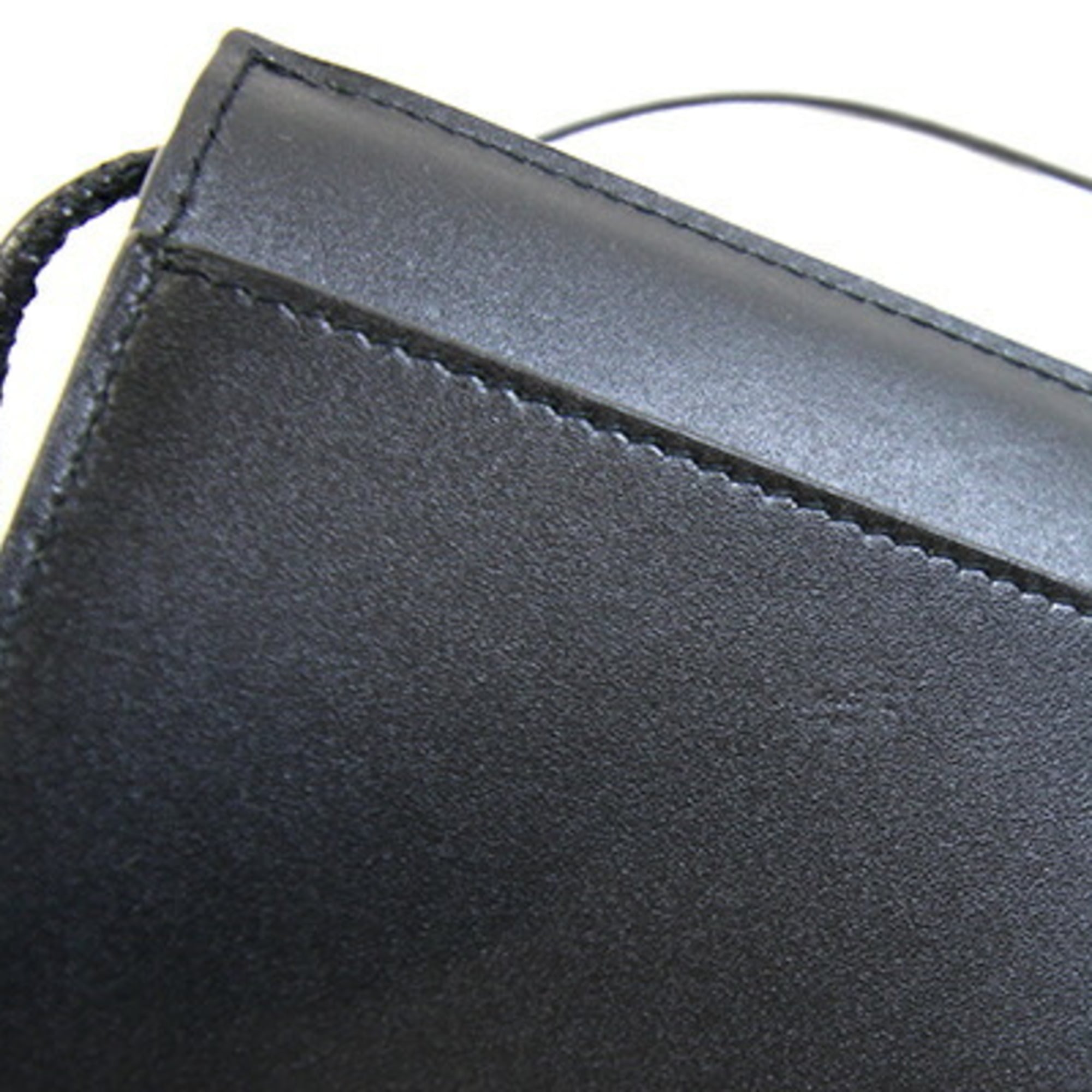 Saint Laurent Black Leather Pochette Pouch Shoulder Bag (Pre-Owned)