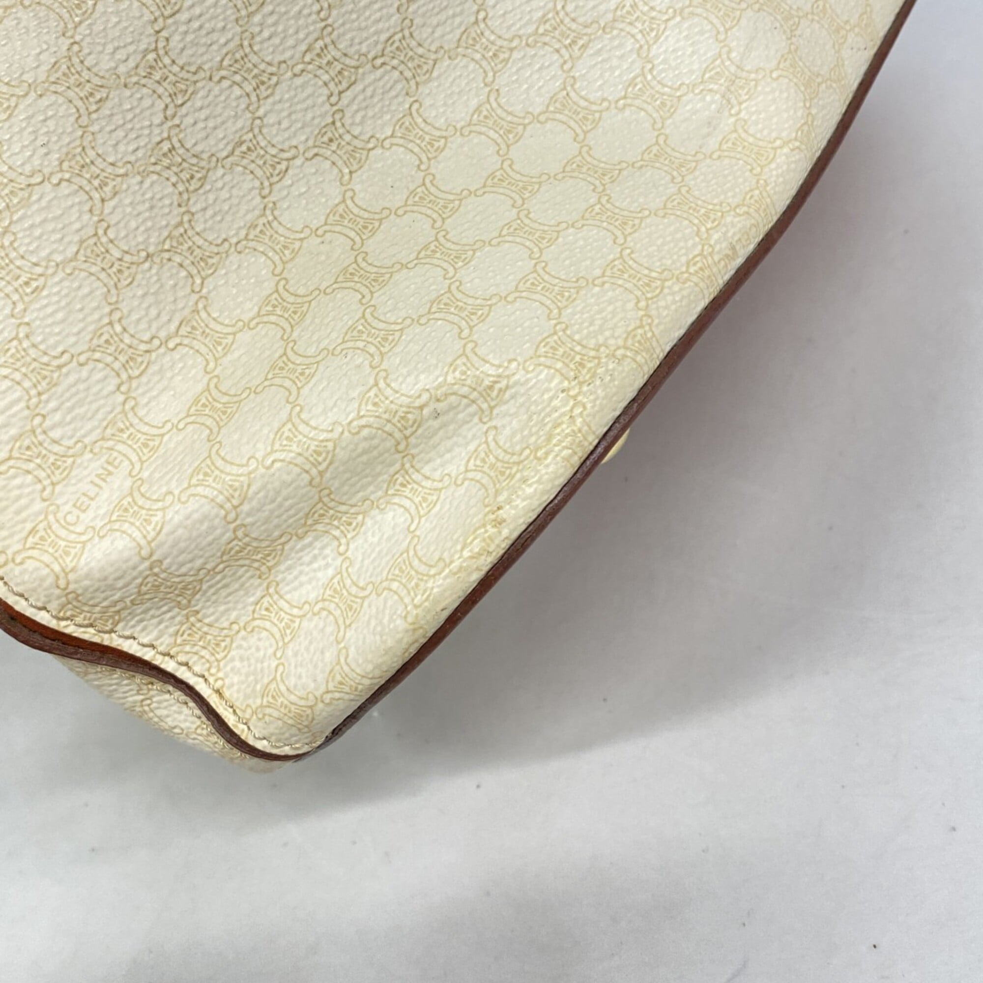 Celine Beige Pvc Handbag (Pre-Owned)