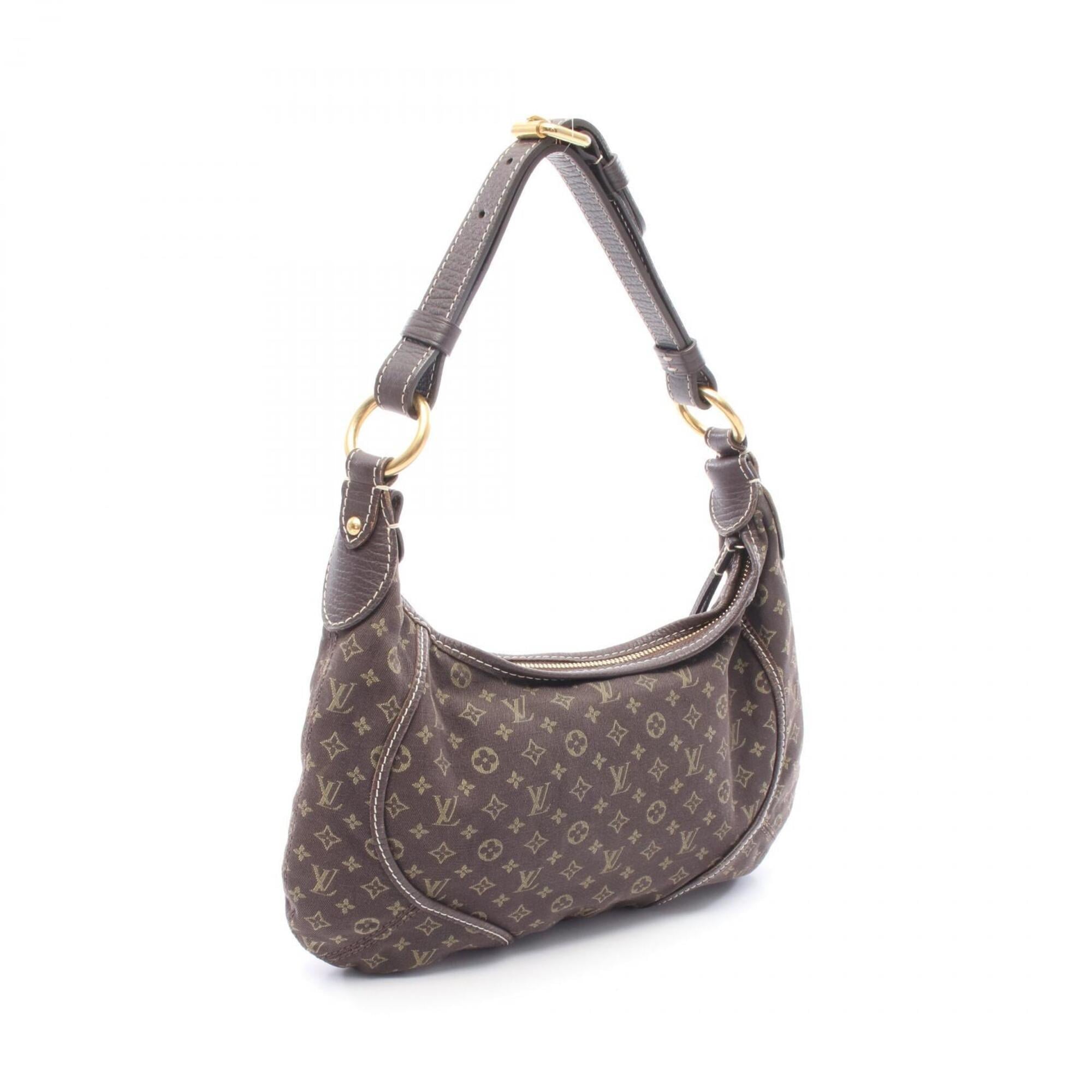 Louis Vuitton Monogram Mini Lin Brown Ebene Monogram Mini Lin Leather Handbag Shoulder Bag (Pre-Owned)