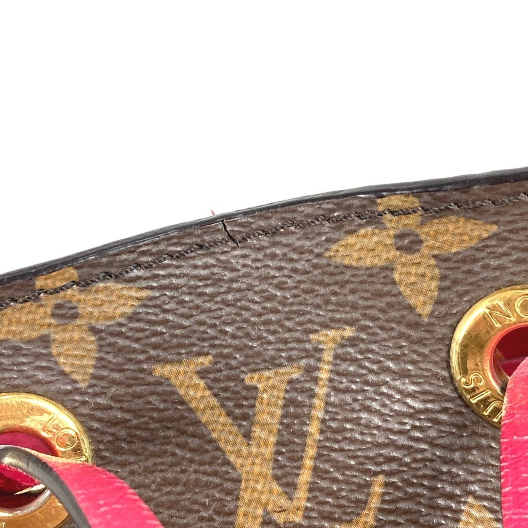 Louis Vuitton Brown Pink Monogram Shoulder Bag (Pre-Owned)