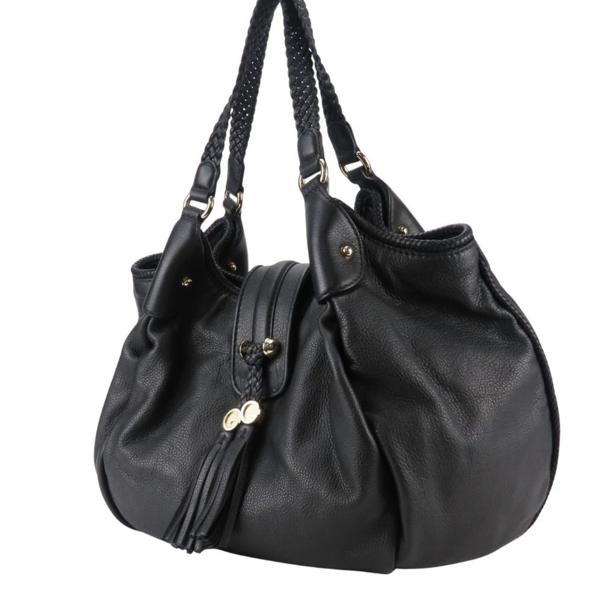 Gucci Black Leather Tote Bag (Pre-Owned)