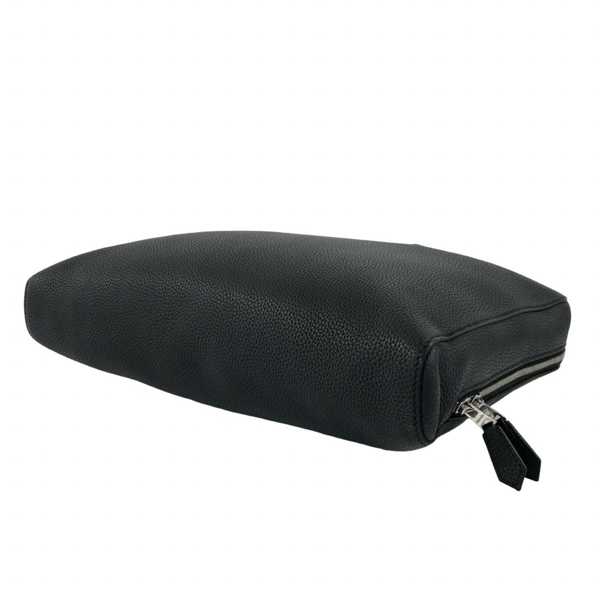 Hermes Black Togo Leather Briefcase (Pre-Owned)