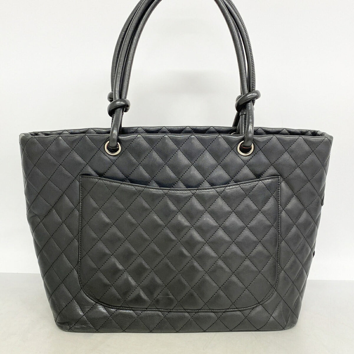 Chanel Black Leather Tote Bag (Pre-Owned)