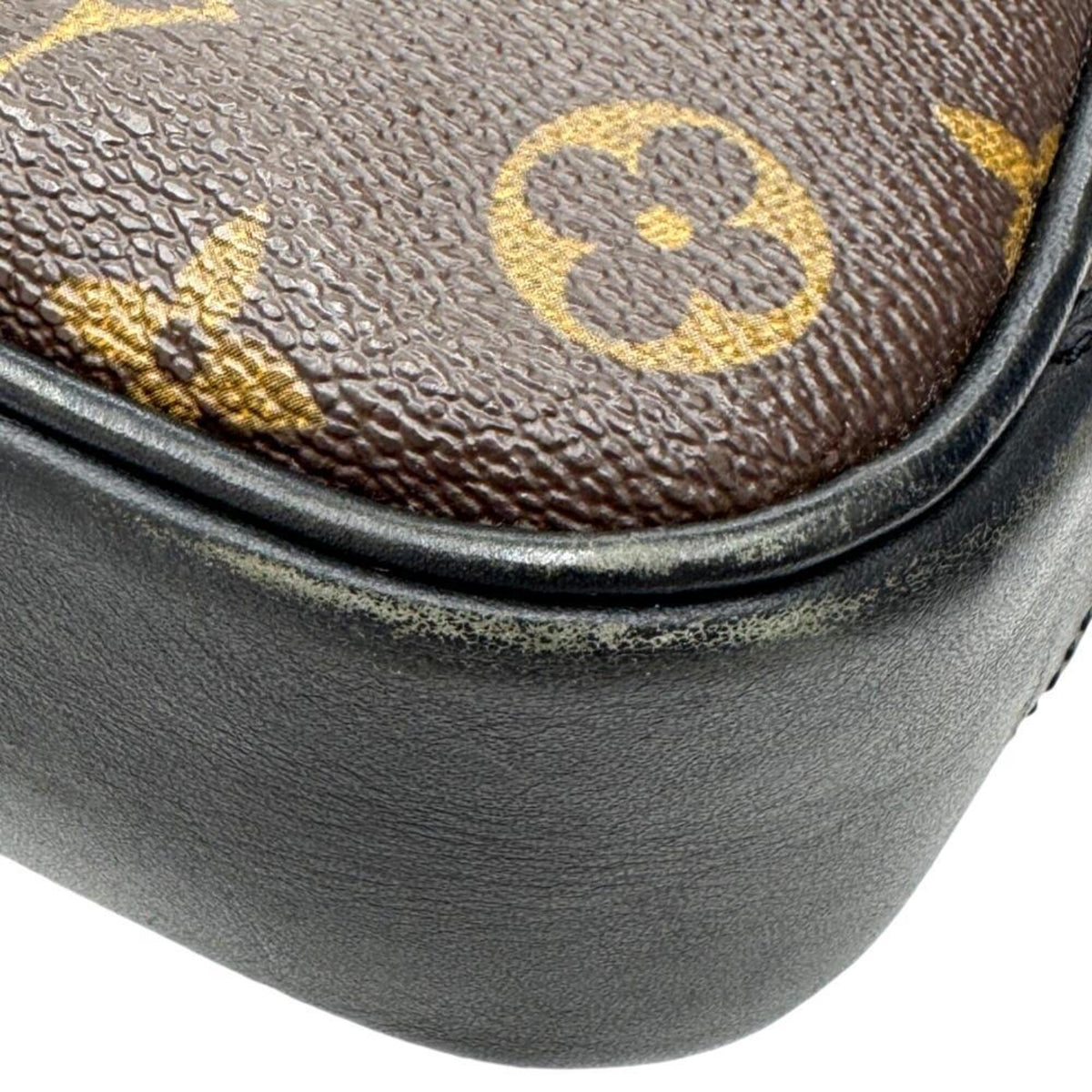 Louis Vuitton Black Brown Monogram Shoulder Bag (Pre-Owned)
