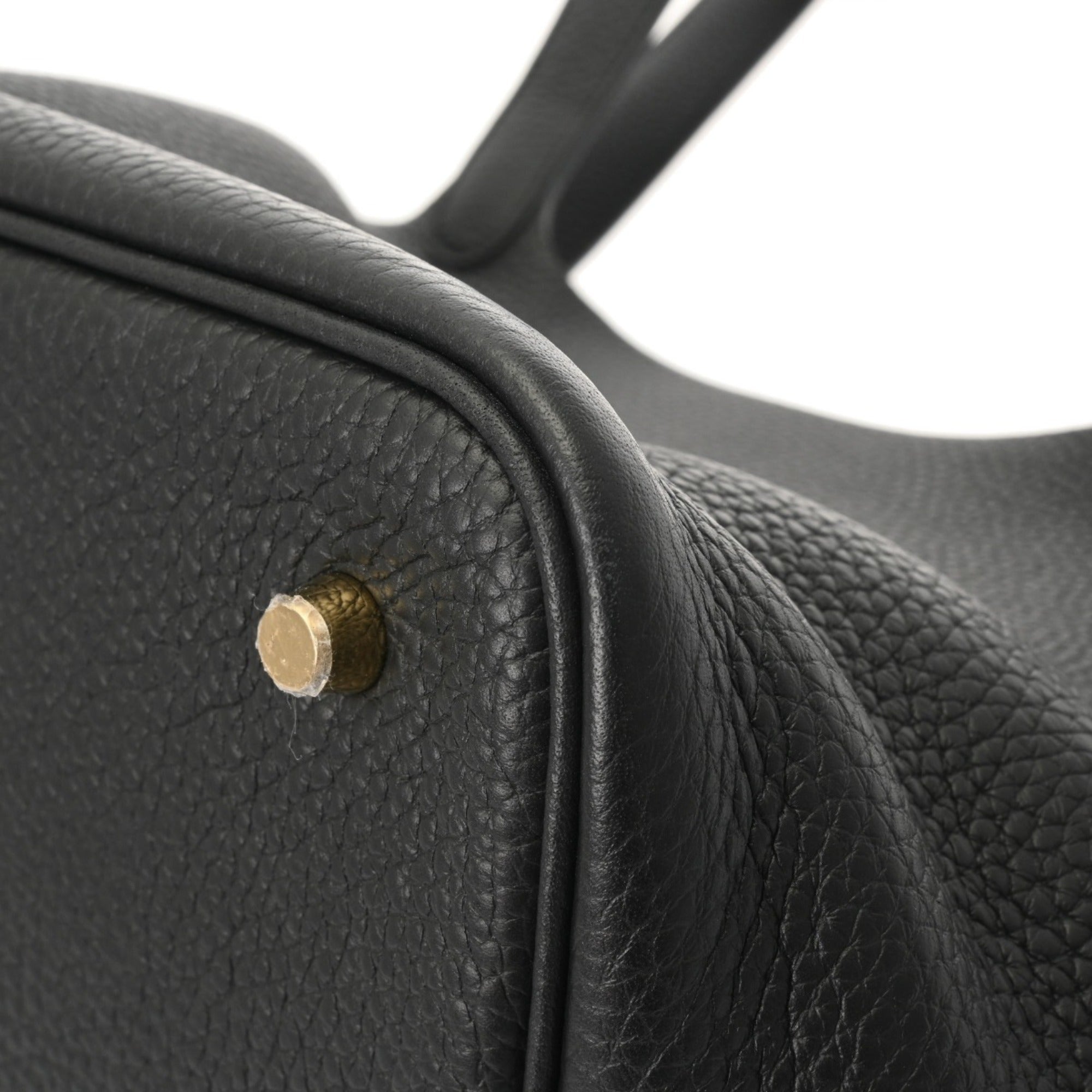 Hermes Black Taurillon Clemence Leather Handbag (Pre-Owned)