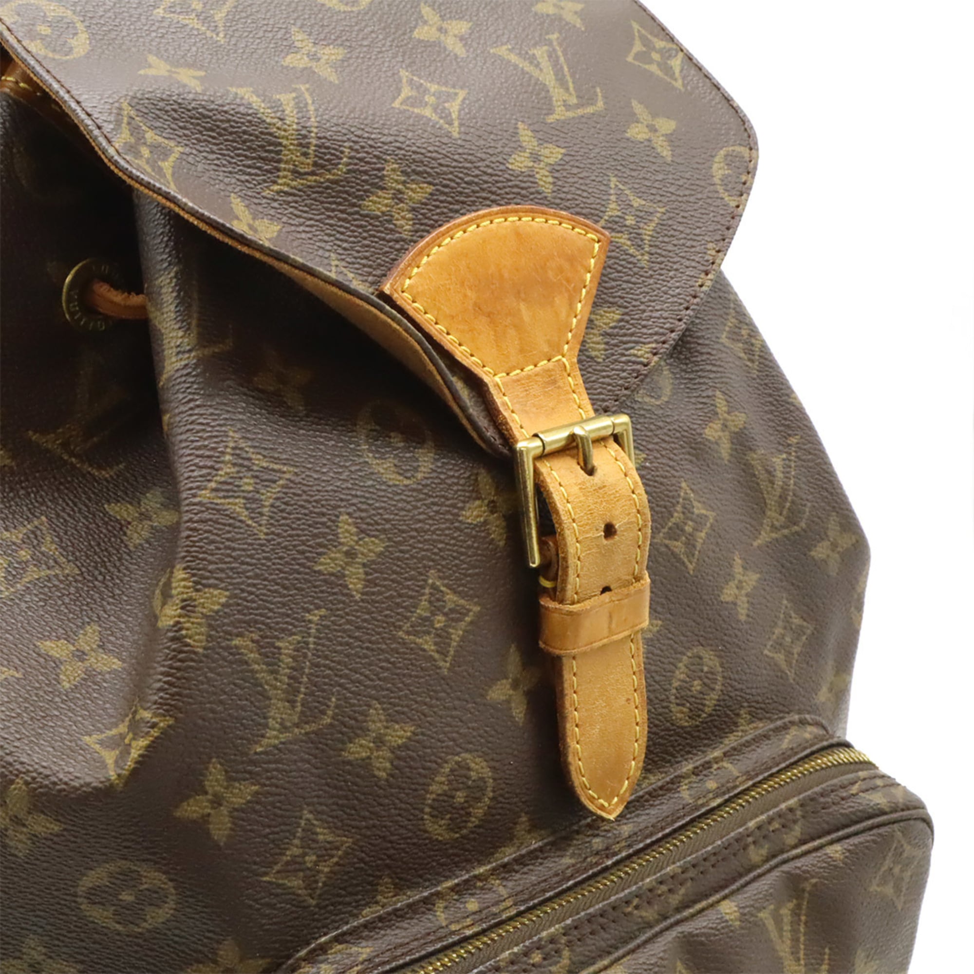 Louis Vuitton Brown Monogram Canvas Pvc Coated Canvas Backpack Shoulder Bag (Pre-Owned)