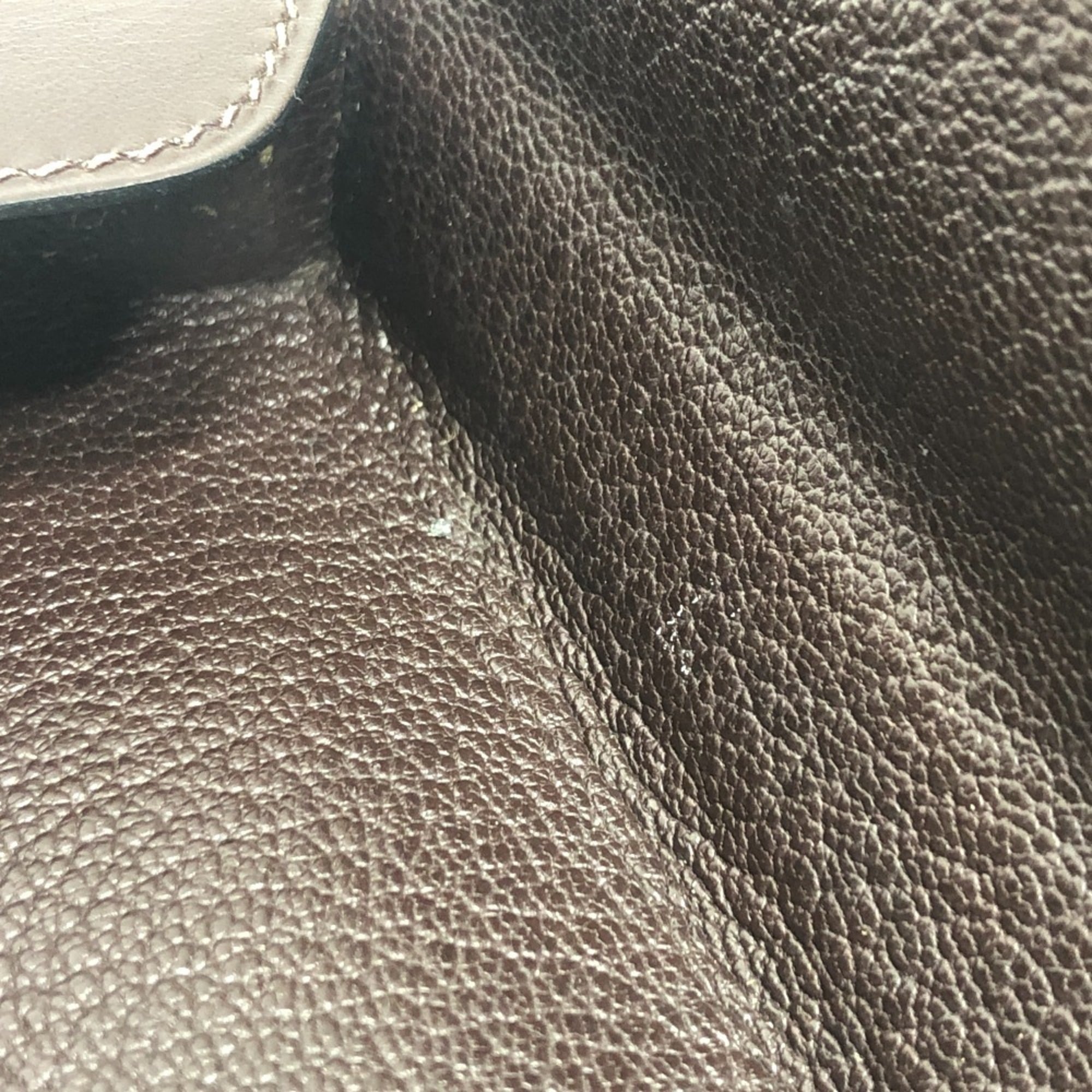 Hermes Brown Box Calf Leather Pouch (Pre-Owned)