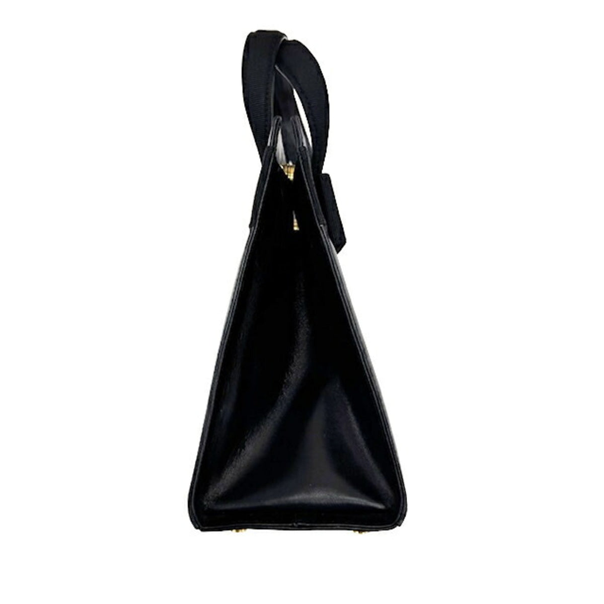 Salvatore Ferragamo Black Leather Handbag (Pre-Owned)