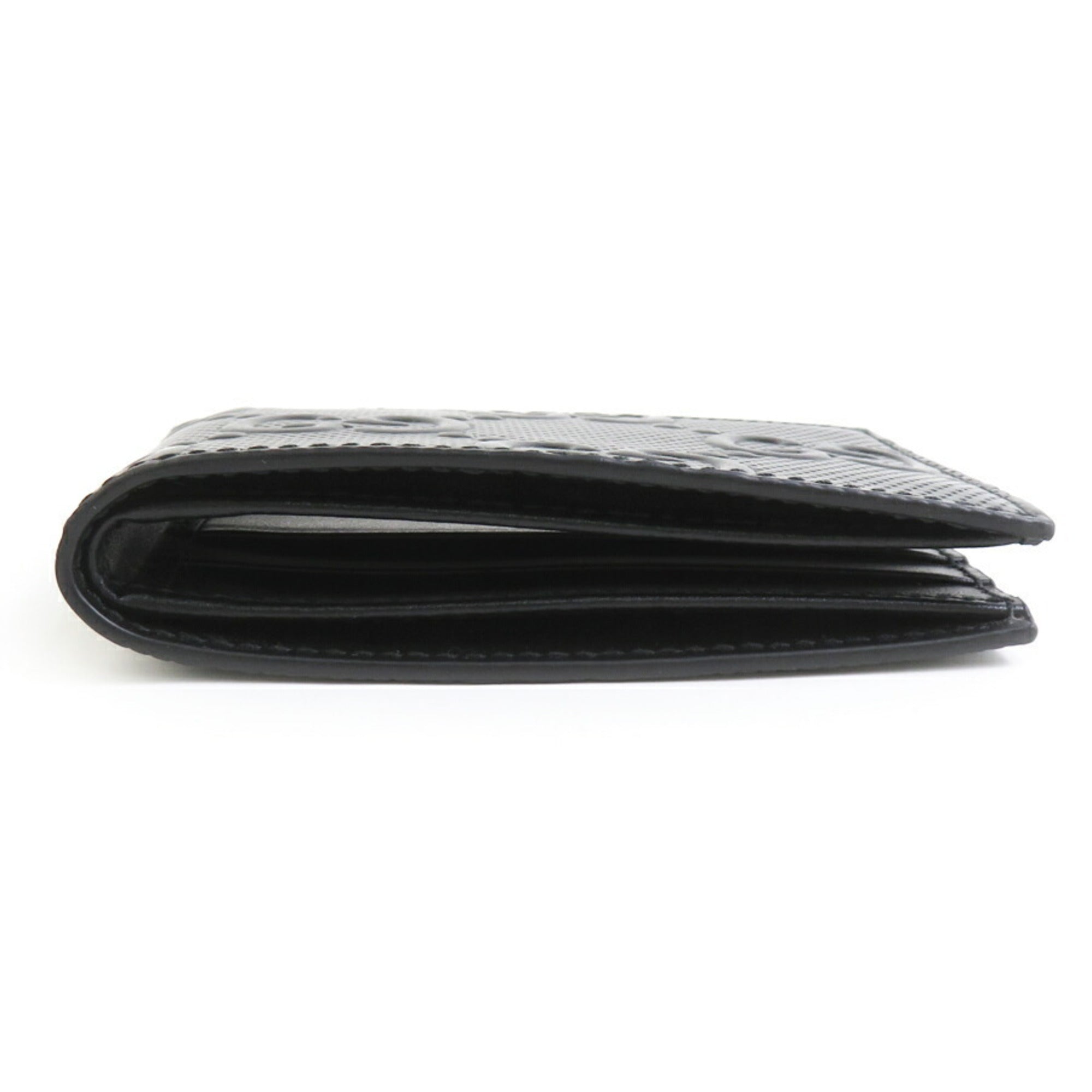 Gucci Black Leather Long Bill Wallet (Bi-Fold) (Pre-Owned)