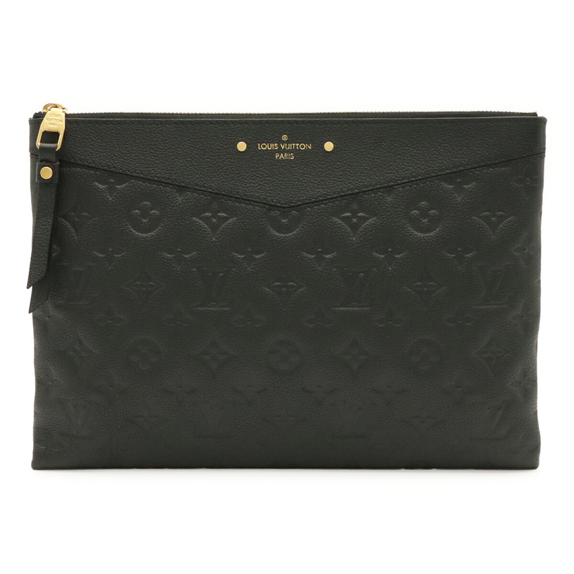 Louis Vuitton Black Monogram Noir Monogram Empreinte Clutch Bag Pouch (Pre-Owned)