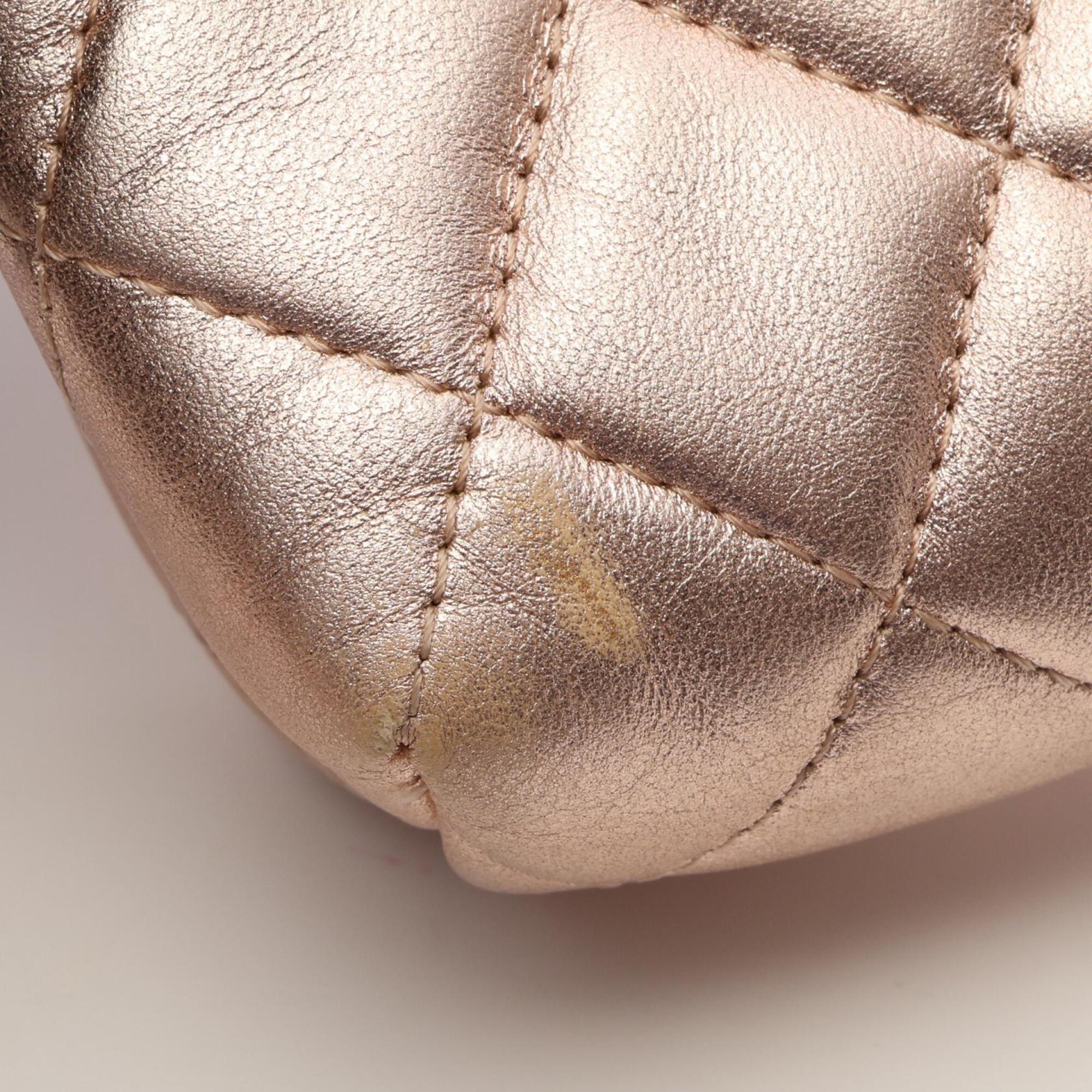 Chanel Pink Leather Handbag Pouch (Pre-Owned)